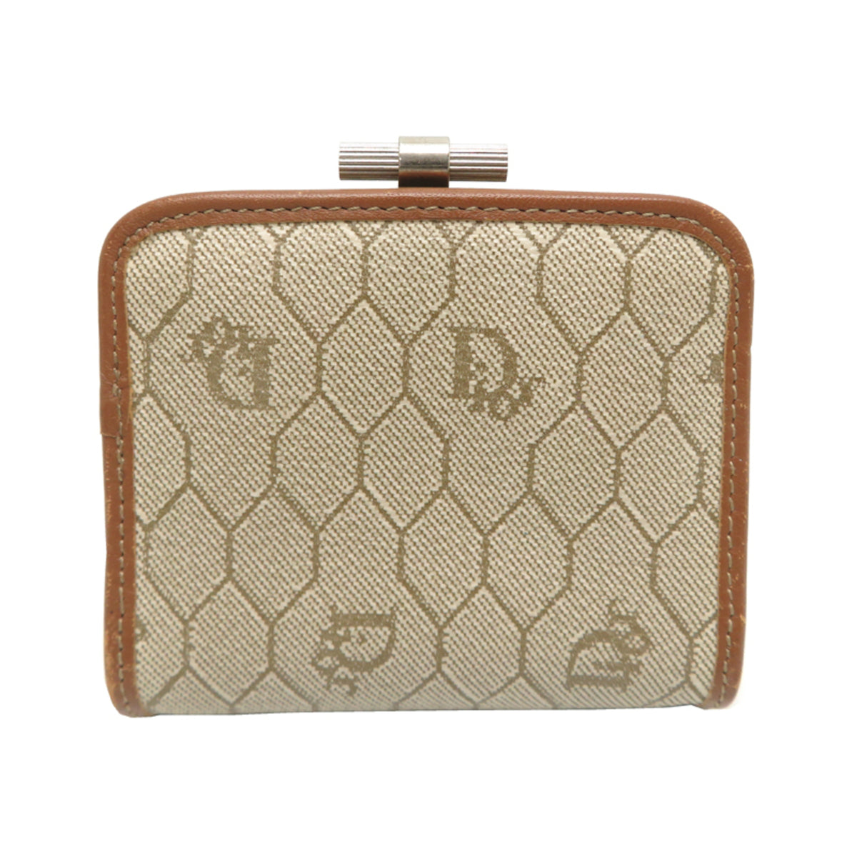Christian Dior Beige Brown Pvc Coin Purse/Coin Case (Pre-Owned)