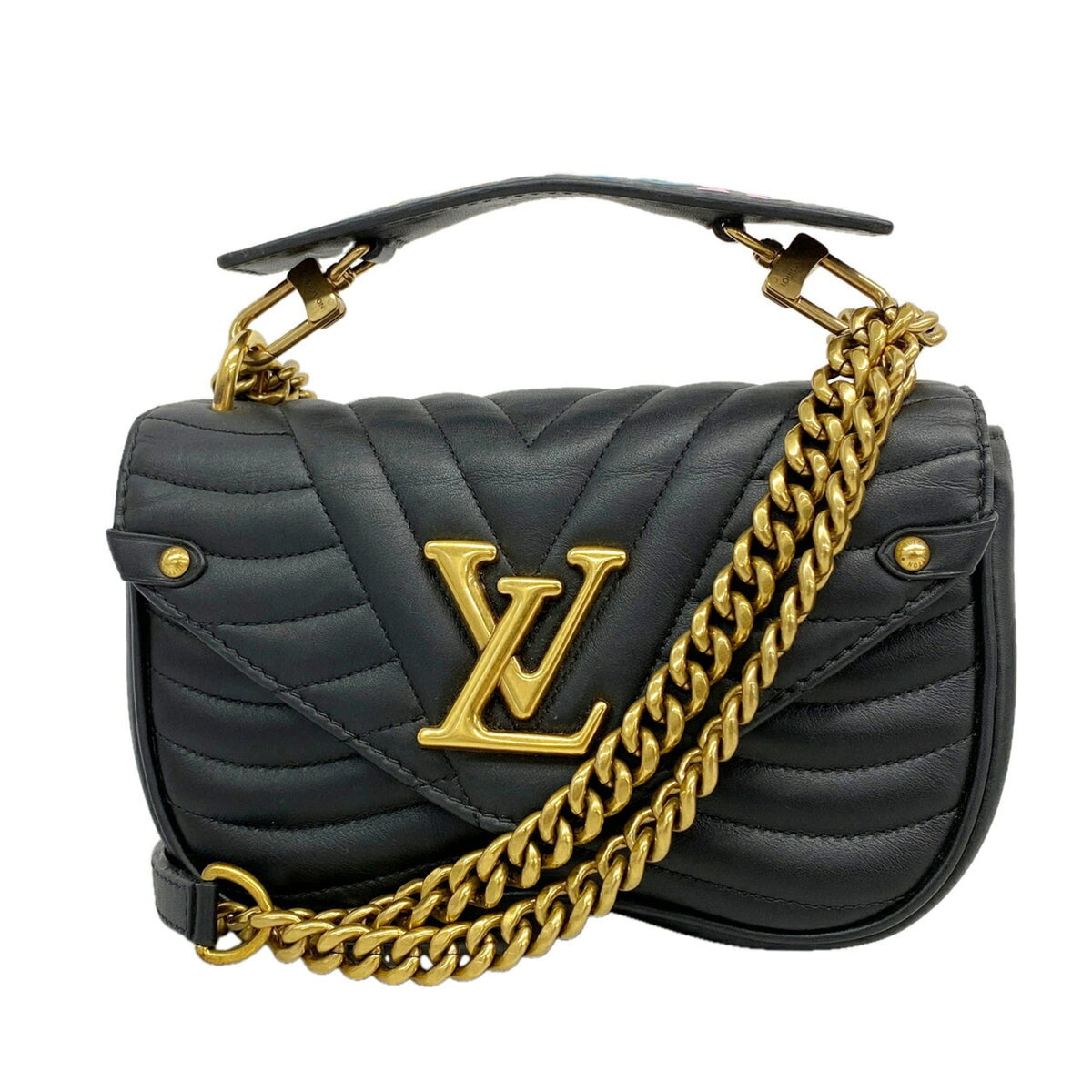 Louis Vuitton Noir Handbag (Pre-Owned)