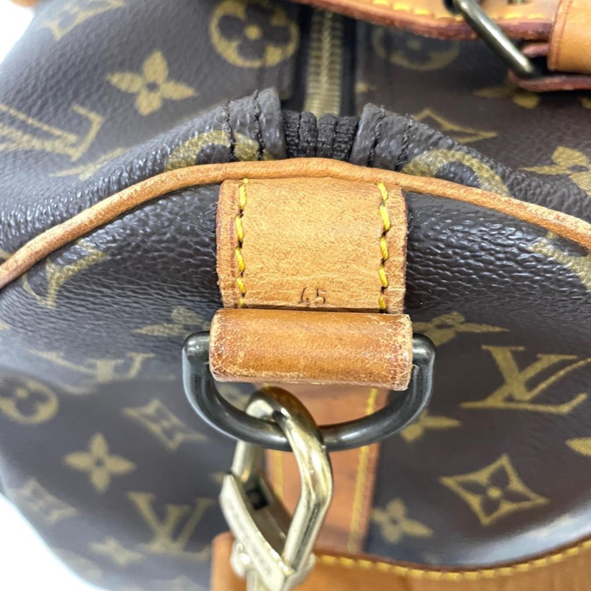 Louis Vuitton Brown Monogram Canvas Boston Bag (Pre-Owned)
