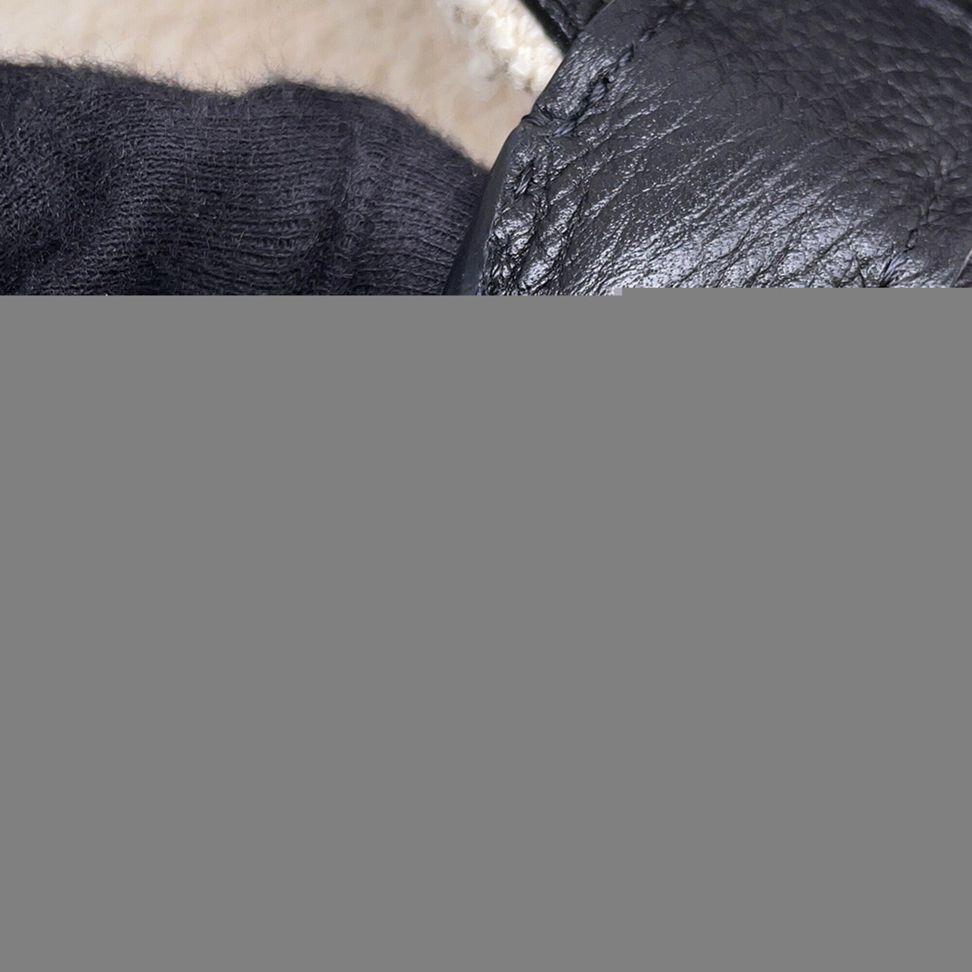 Chanel Black Tweed Leather Handbag Shoulder Bag (Pre-Owned)