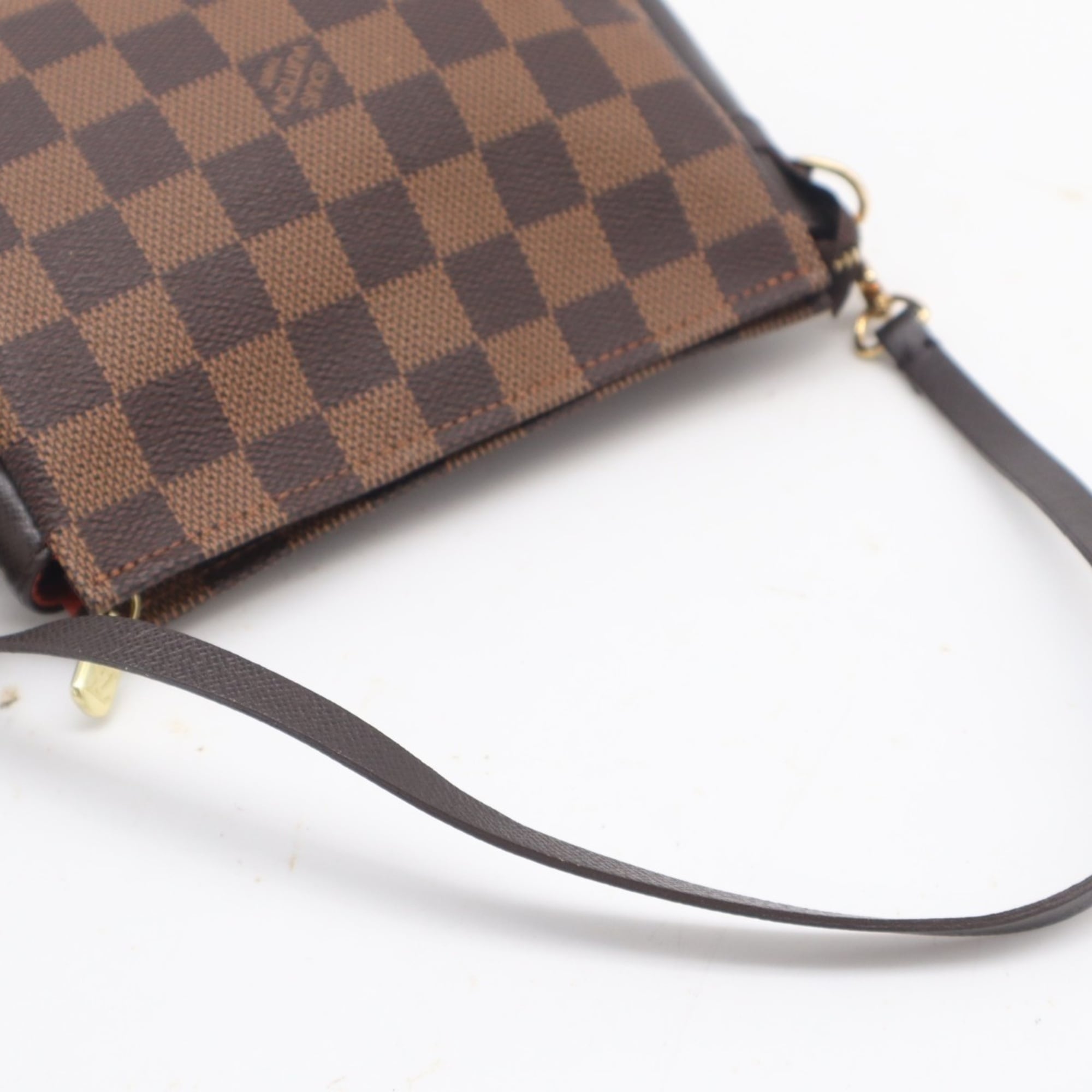 Louis Vuitton Damier Brown Coated Canvas Leather Handbag (Pre-Owned)