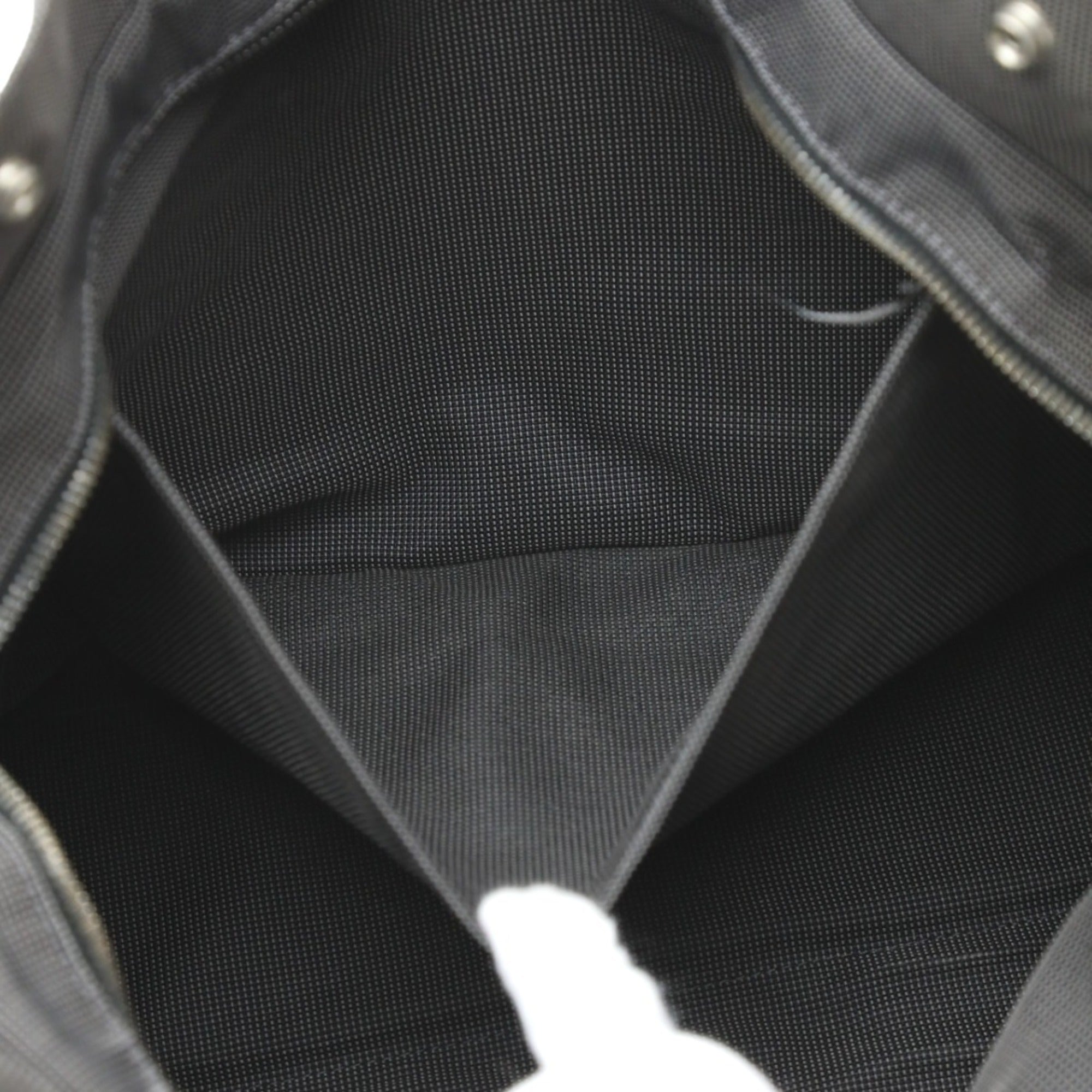 Hermes Her Line Gray Canvas Tote Bag (Pre-Owned)