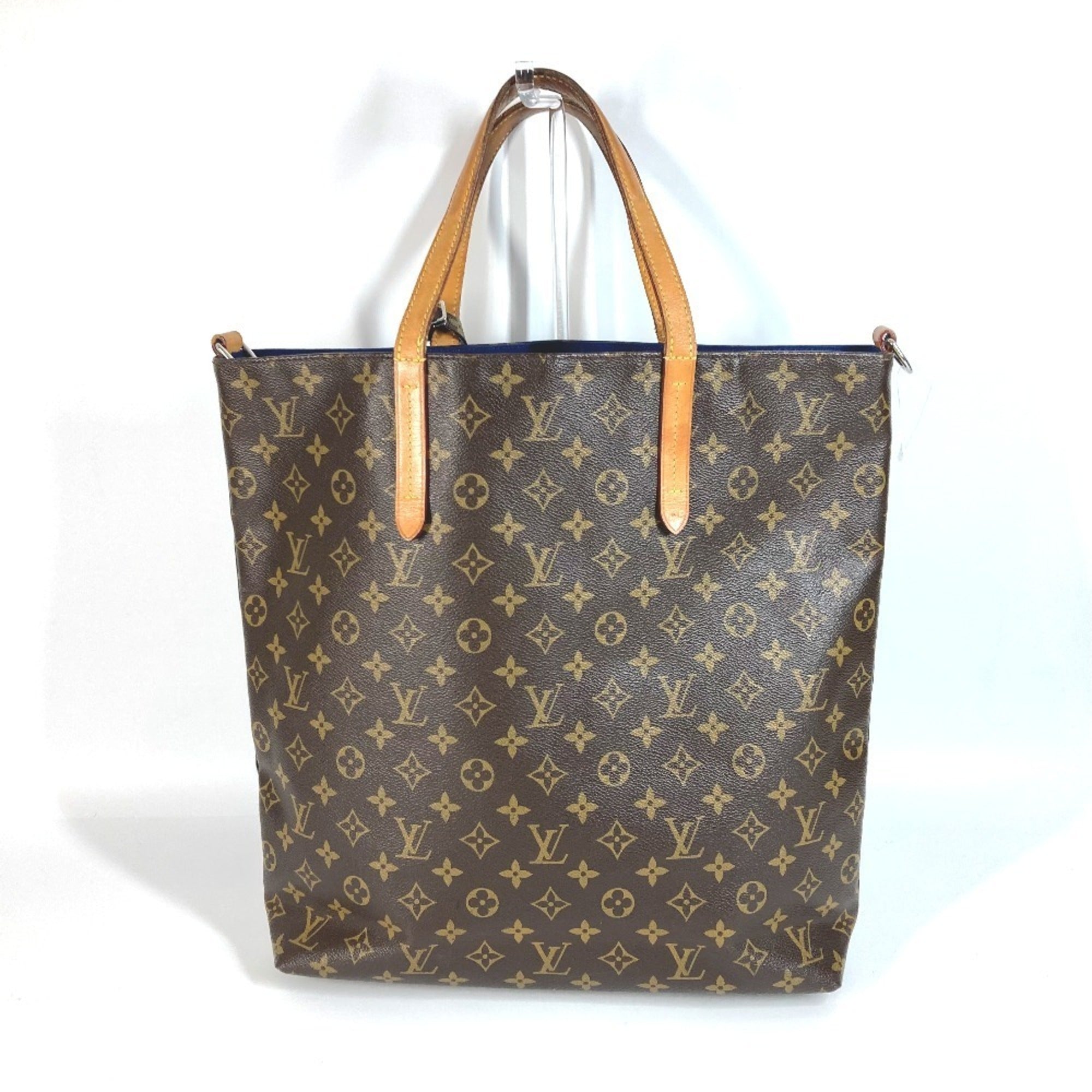 Louis Vuitton Blue Brown Monogram Monogram Shoulder Bag Tote Bag (Pre-Owned)