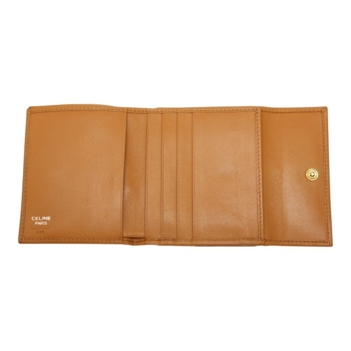 Celine Brown Pvc Leather Wallet (Bi-Fold) (Pre-Owned)