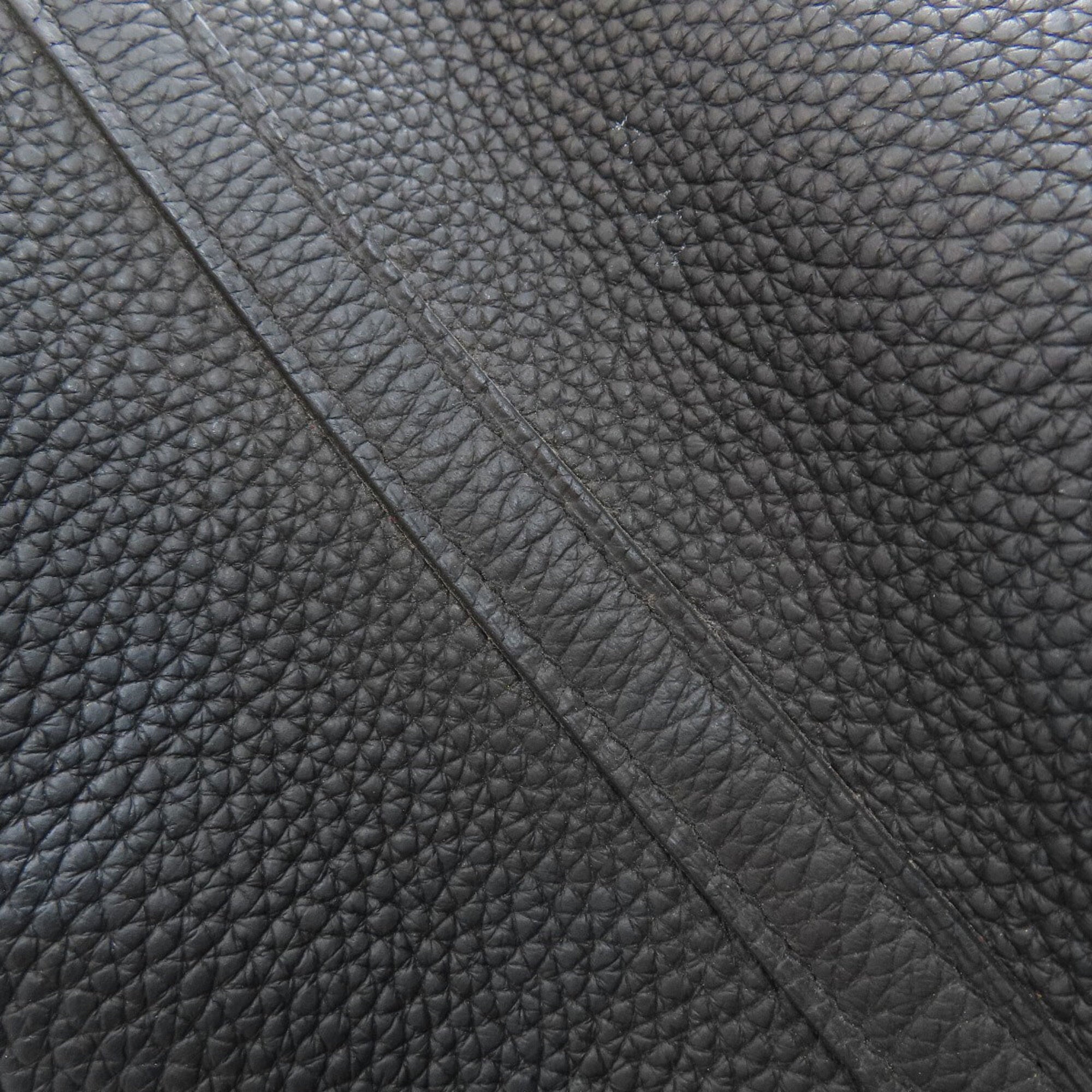 Hermes Black Taurillon Clemence Leather Handbag (Pre-Owned)