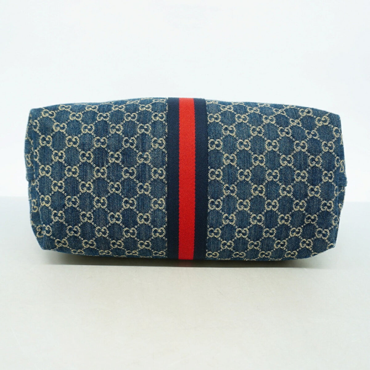 Gucci Navy Denim Tote Bag (Pre-Owned)