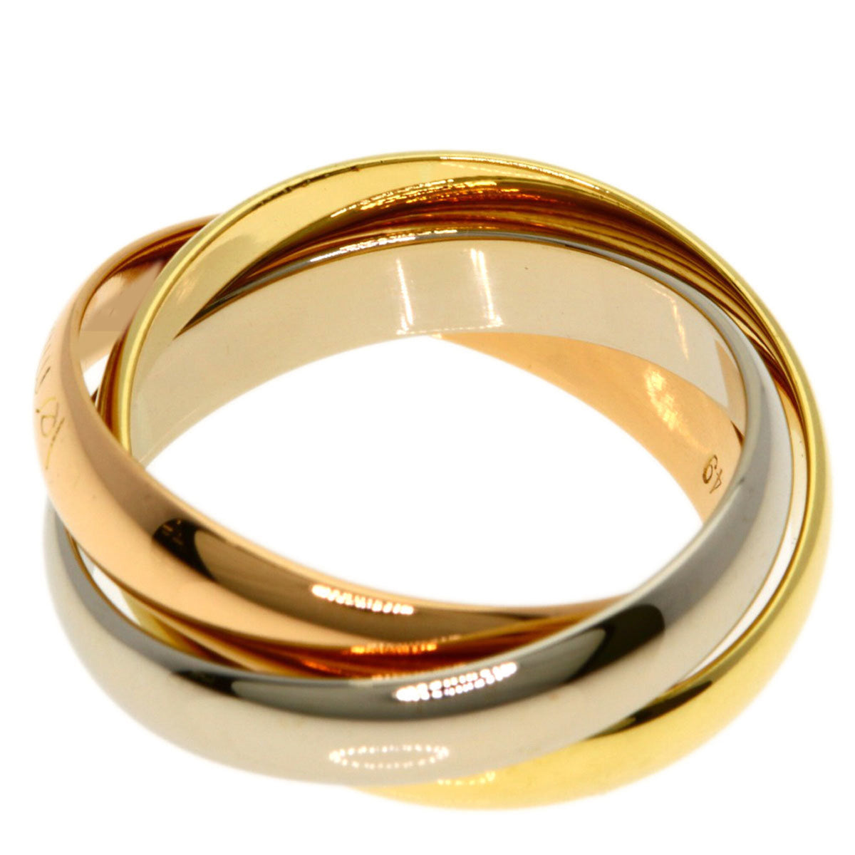 Cartier Trinity Yellow Gold (18K) Pink Gold (18K) White Gold (18K) Band Ring (Pre-Owned)