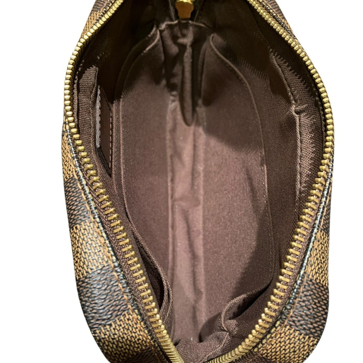 Louis Vuitton Brown Damier Canvas Clutch Bag (Pre-Owned)