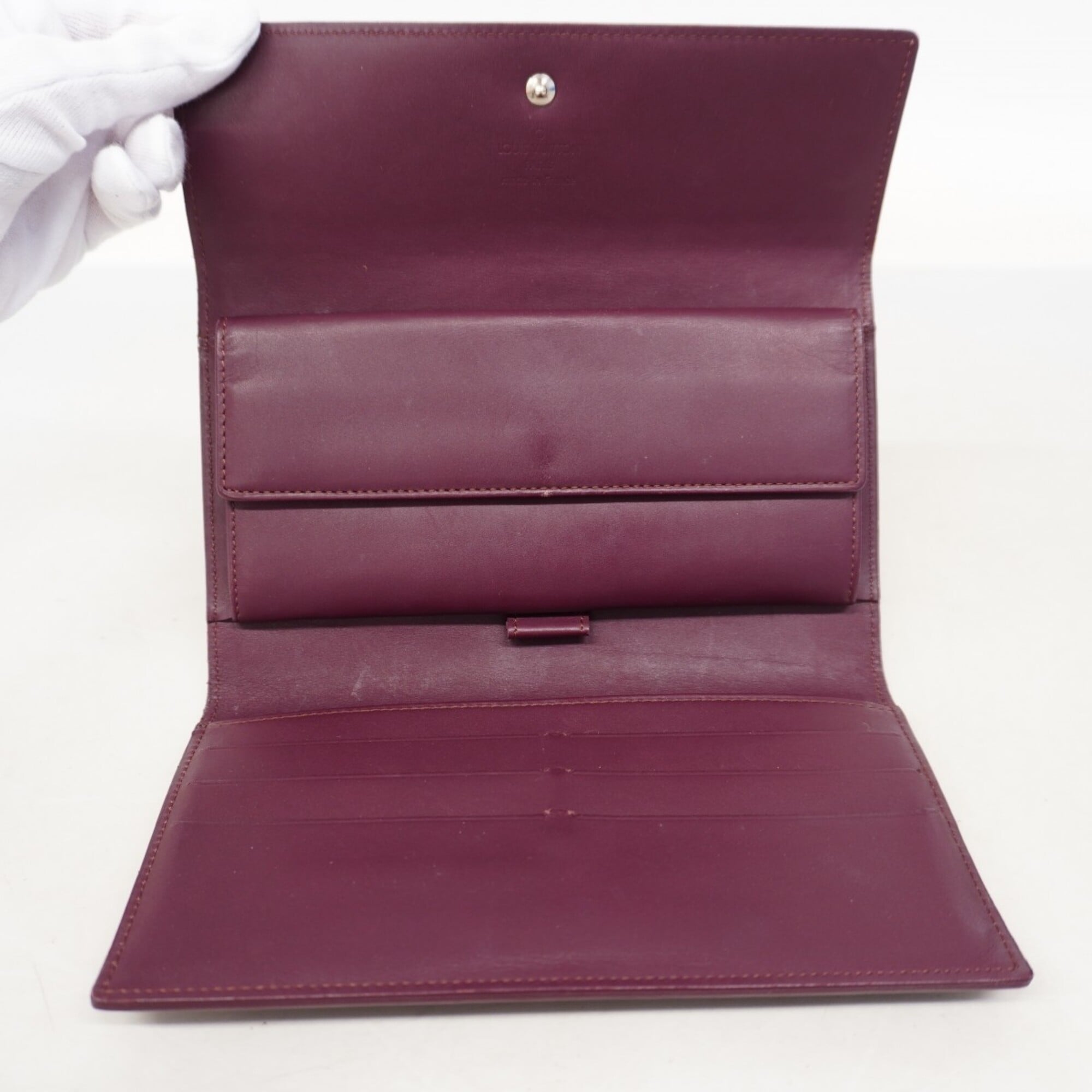 Louis Vuitton Violet Long Wallet (Tri-Fold) (Pre-Owned)