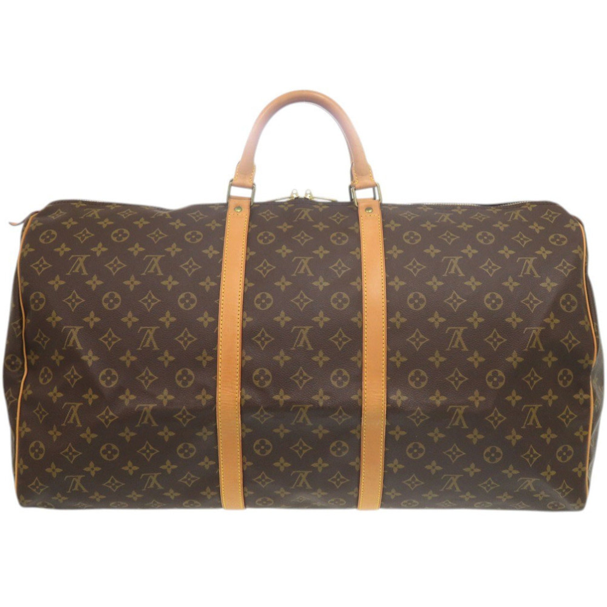 Louis Vuitton Brown Monogram Canvas Boston Bag (Pre-Owned)