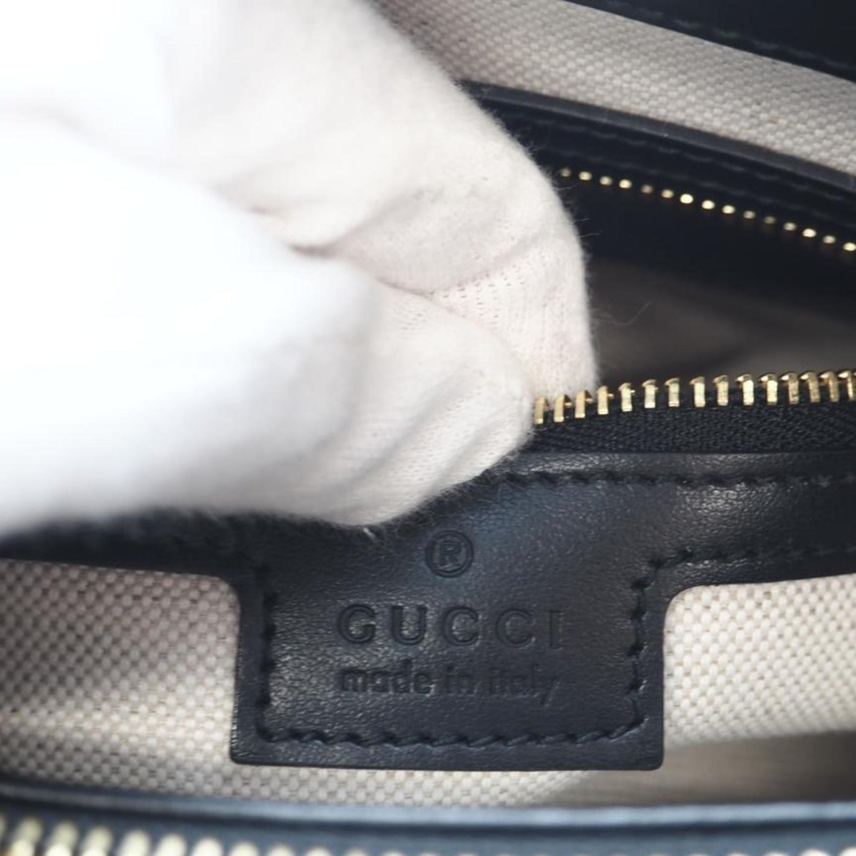 Gucci Black Leather Handbag (Pre-Owned)
