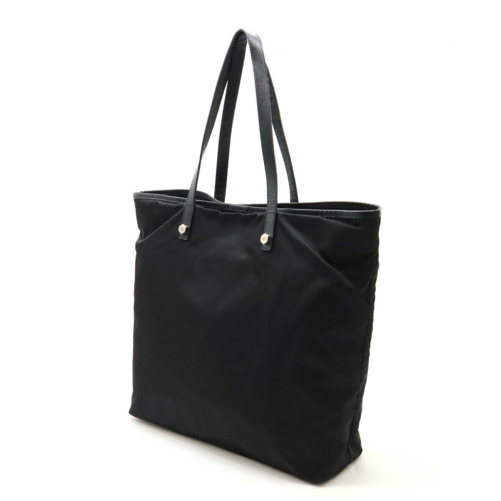 Prada Black Nero Nylon Shoulder Bag Tote Bag (Pre-Owned)