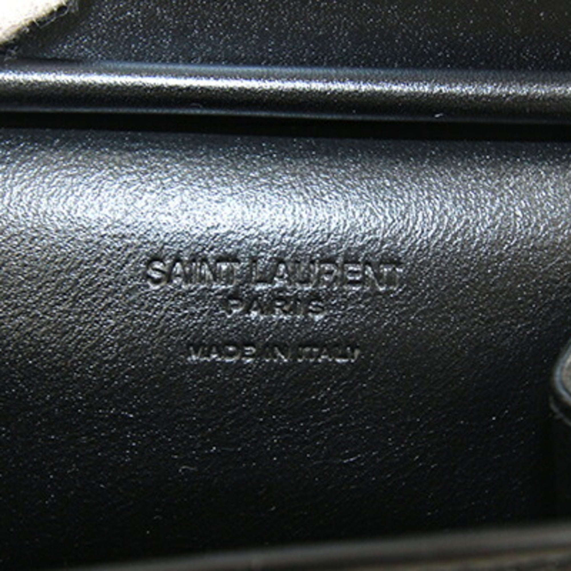 Saint Laurent Black Leather Pochette Pouch Shoulder Bag (Pre-Owned)