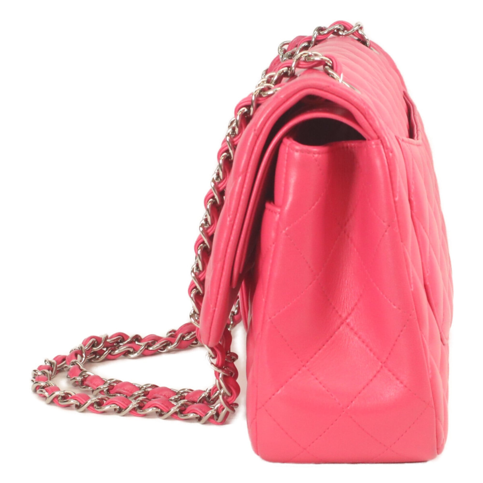 Chanel Pink Leather Shoulder Bag (Pre-Owned)