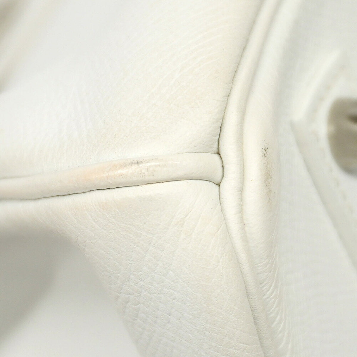 Hermes White Leather Handbag (Pre-Owned)