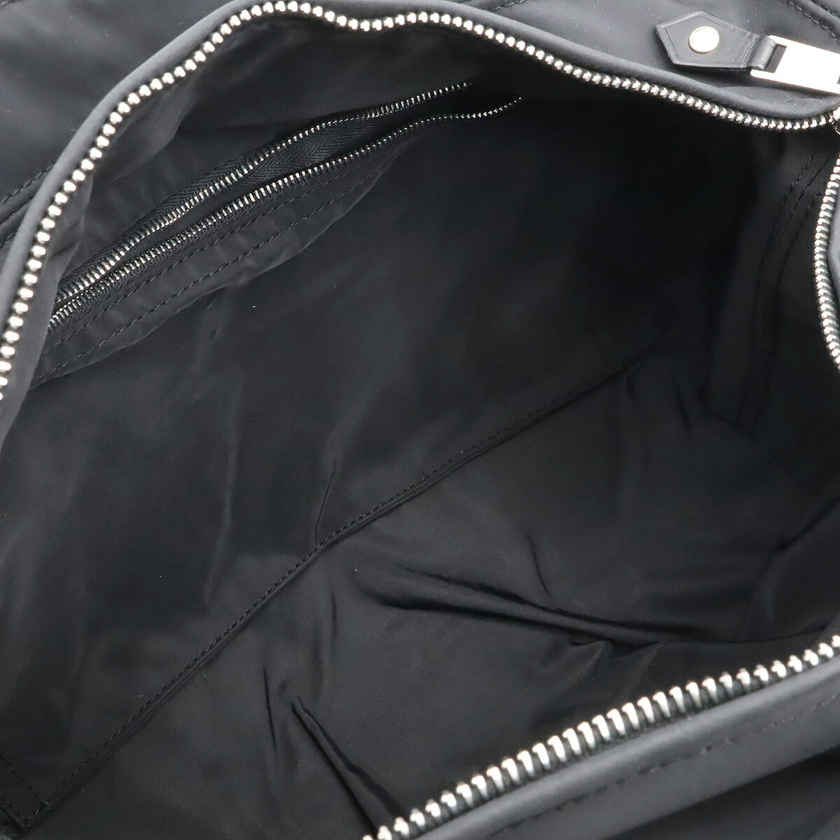 Hermes Acapulco Black Nylon Leather Handbag Tote Bag (Pre-Owned)