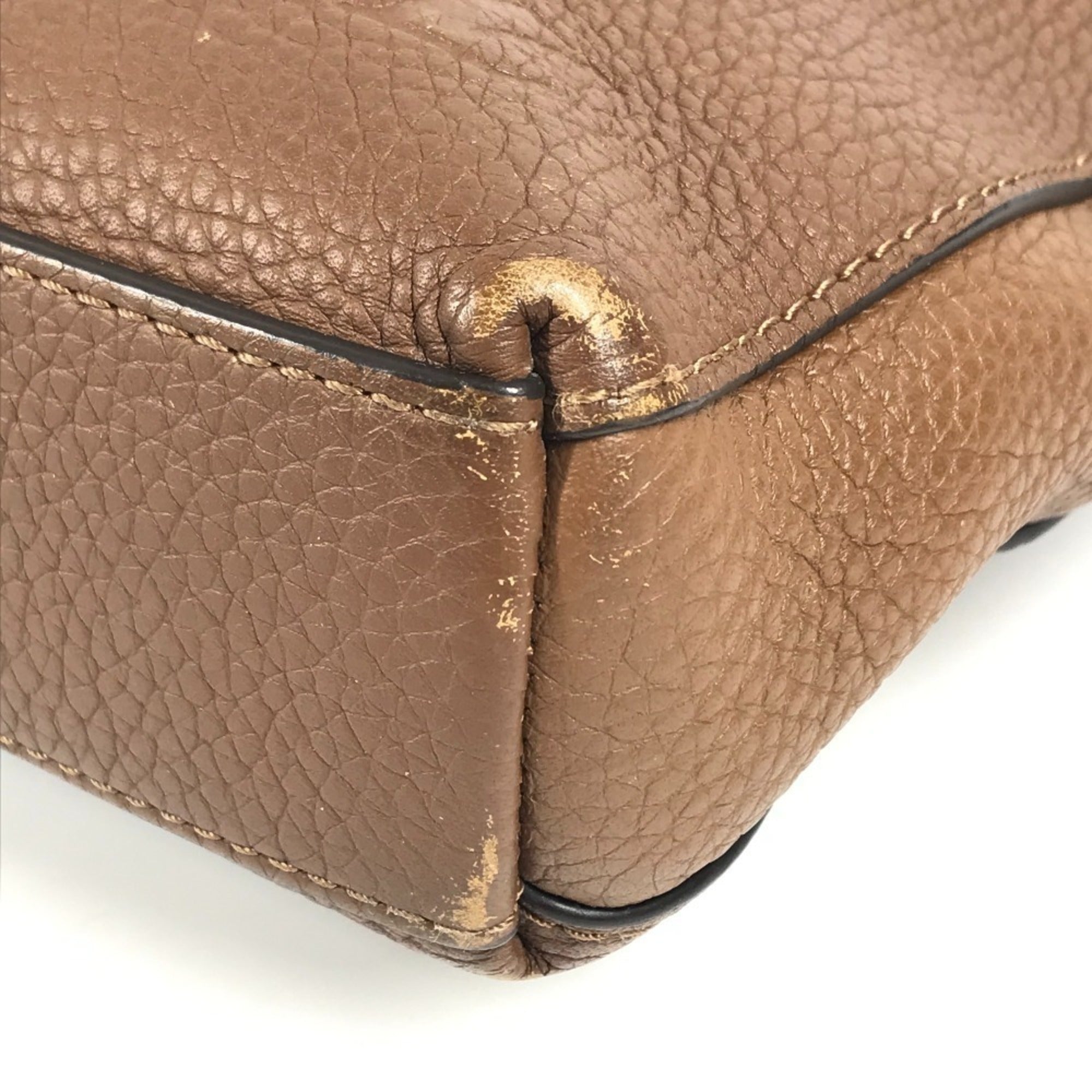 Louis Vuitton Brown Leather Briefcase Handbag Tote Bag (Pre-Owned)