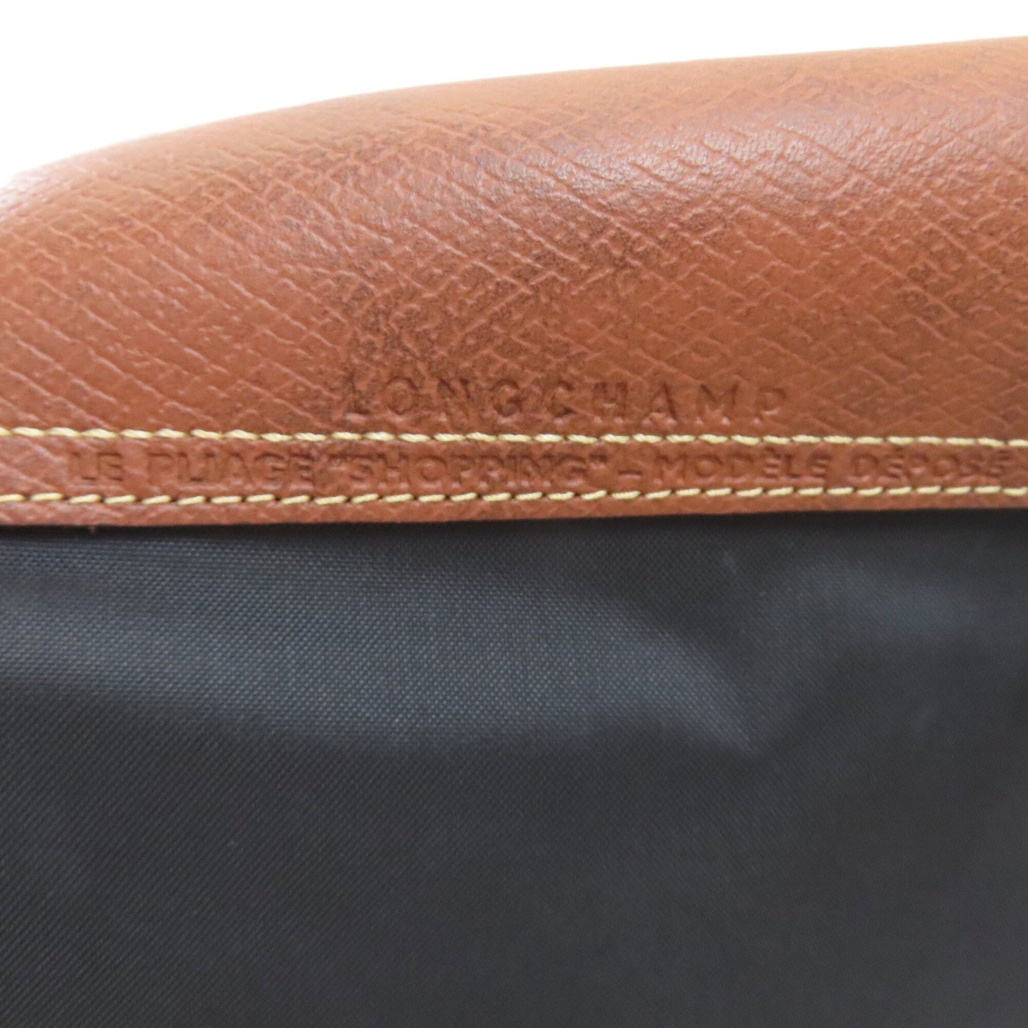 Longchamp Black Nylon Tote Bag (Pre-Owned)