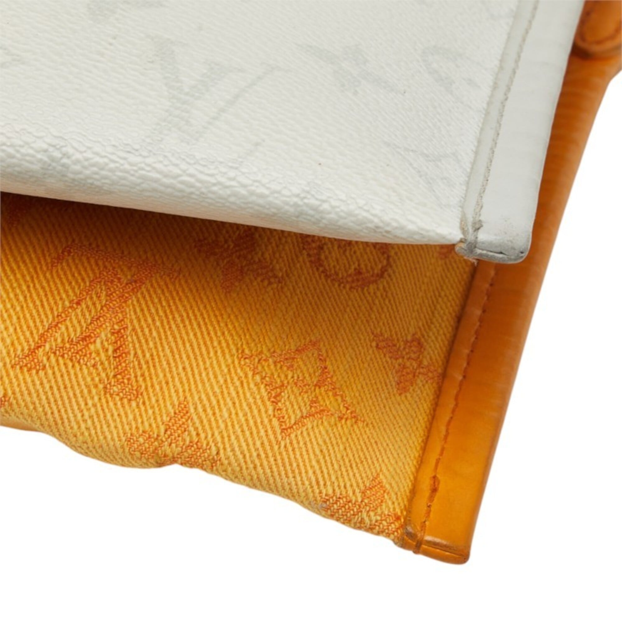 Louis Vuitton Light Gray Monogram Orange Pvc Canvas Shoulder Bag (Pre-Owned)