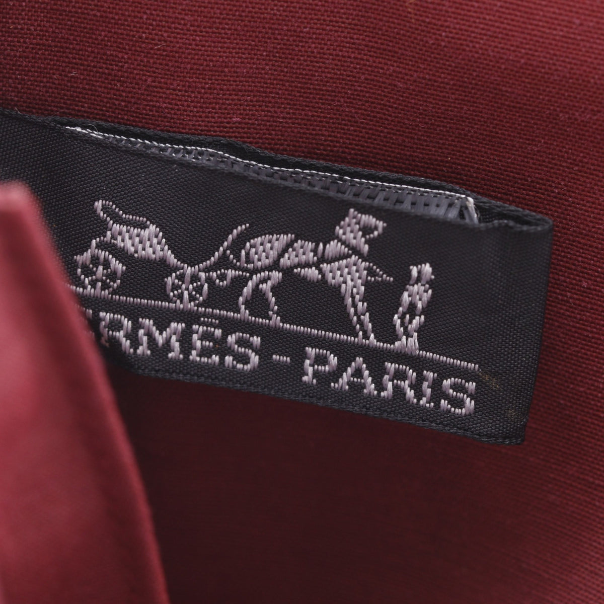 Hermes Red Color Canvas Long Wallet (Bi-Fold) (Pre-Owned)