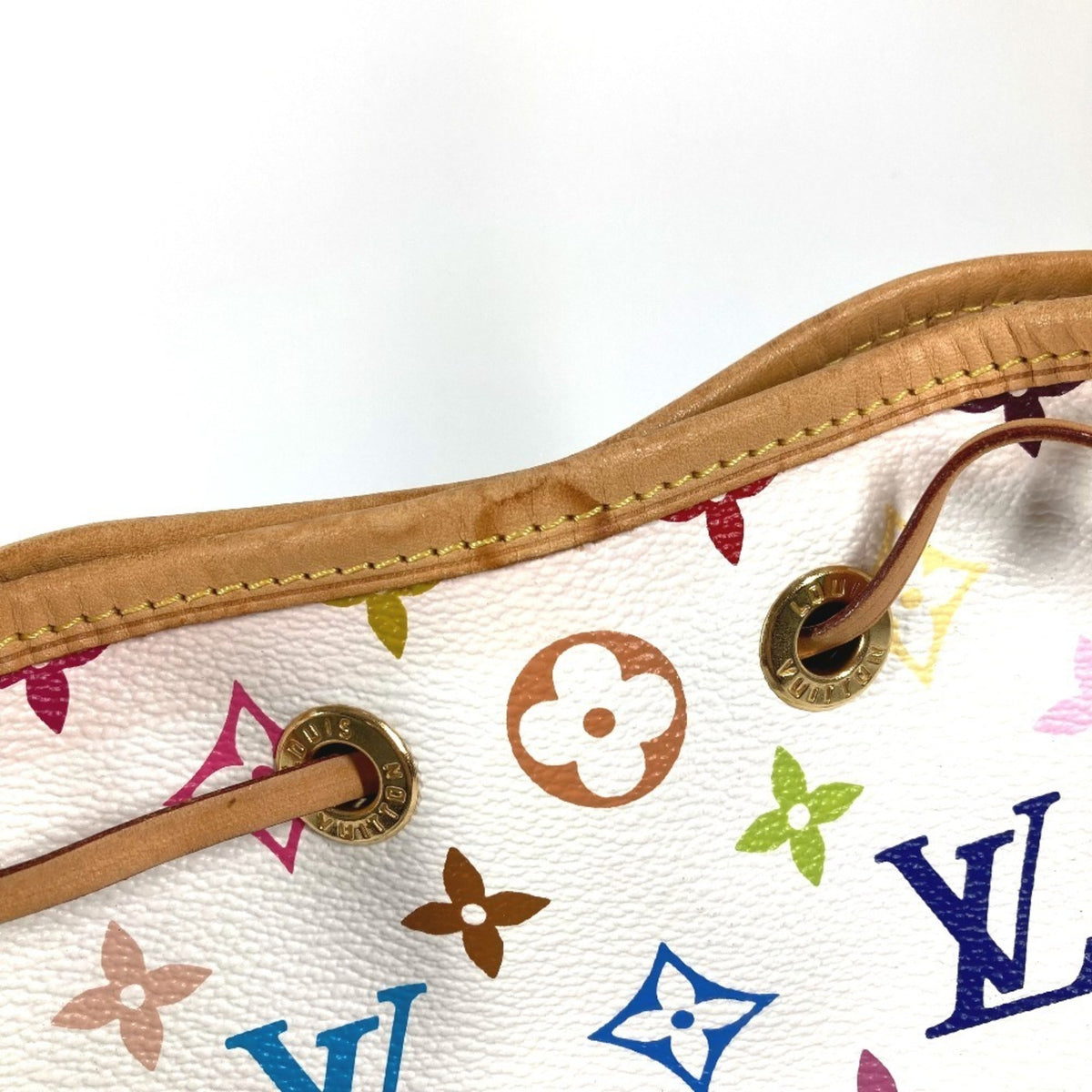 Louis Vuitton Blanc White Monogram Multicolore Shoulder Bag (Pre-Owned)