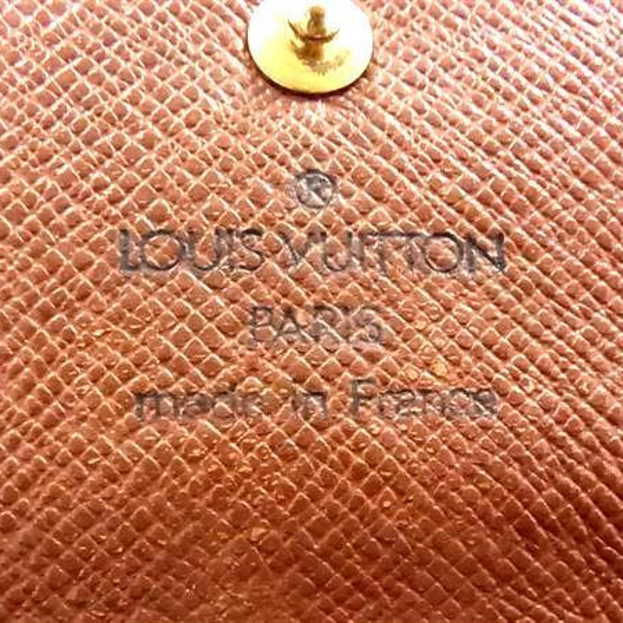 Louis Vuitton Monogram Brown Pvc Leather Long Wallet (Bi-Fold) (Pre-Owned)