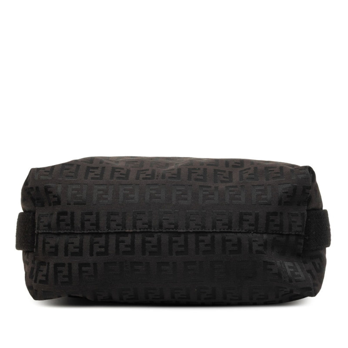 Fendi Black Brown Zucchino Shoulder Bag (Pre-Owned)