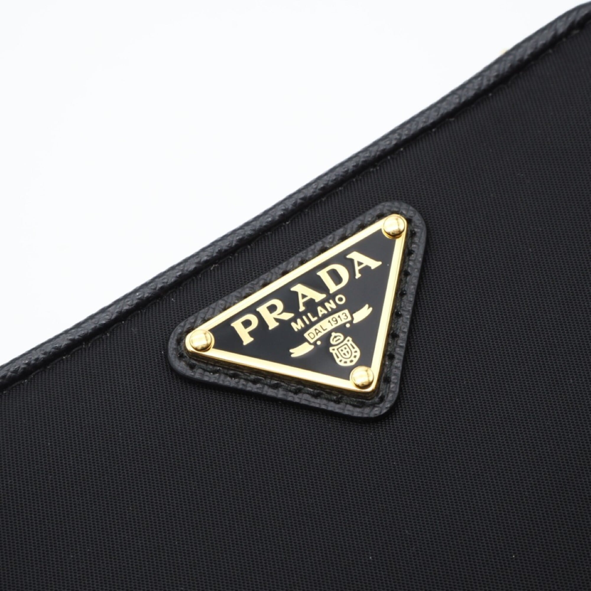 Prada Saffiano Black Nylon Saffiano Wallet (Bi-Fold) (Pre-Owned)