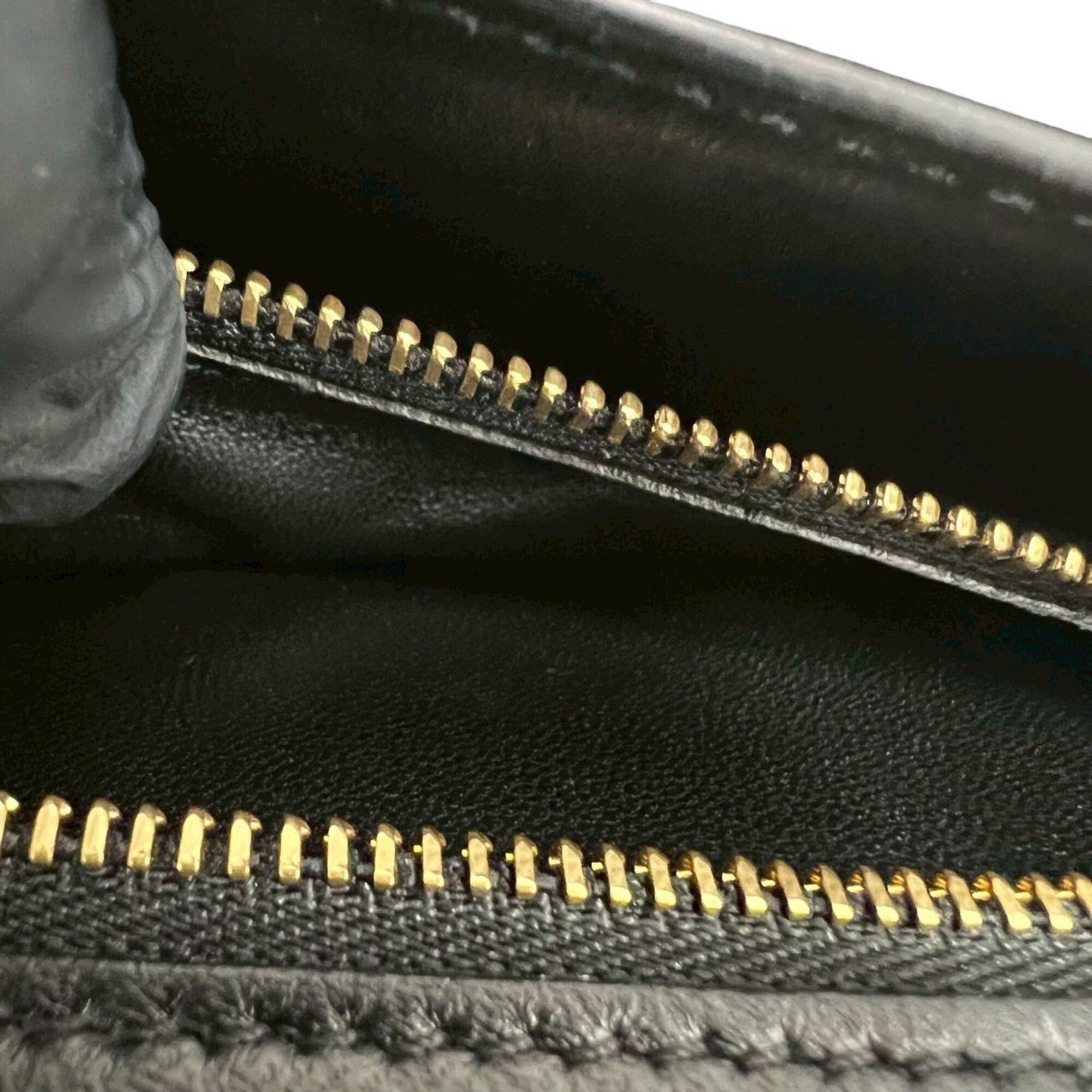 Celine Black Leather Pochette Shoulder Bag (Pre-Owned)