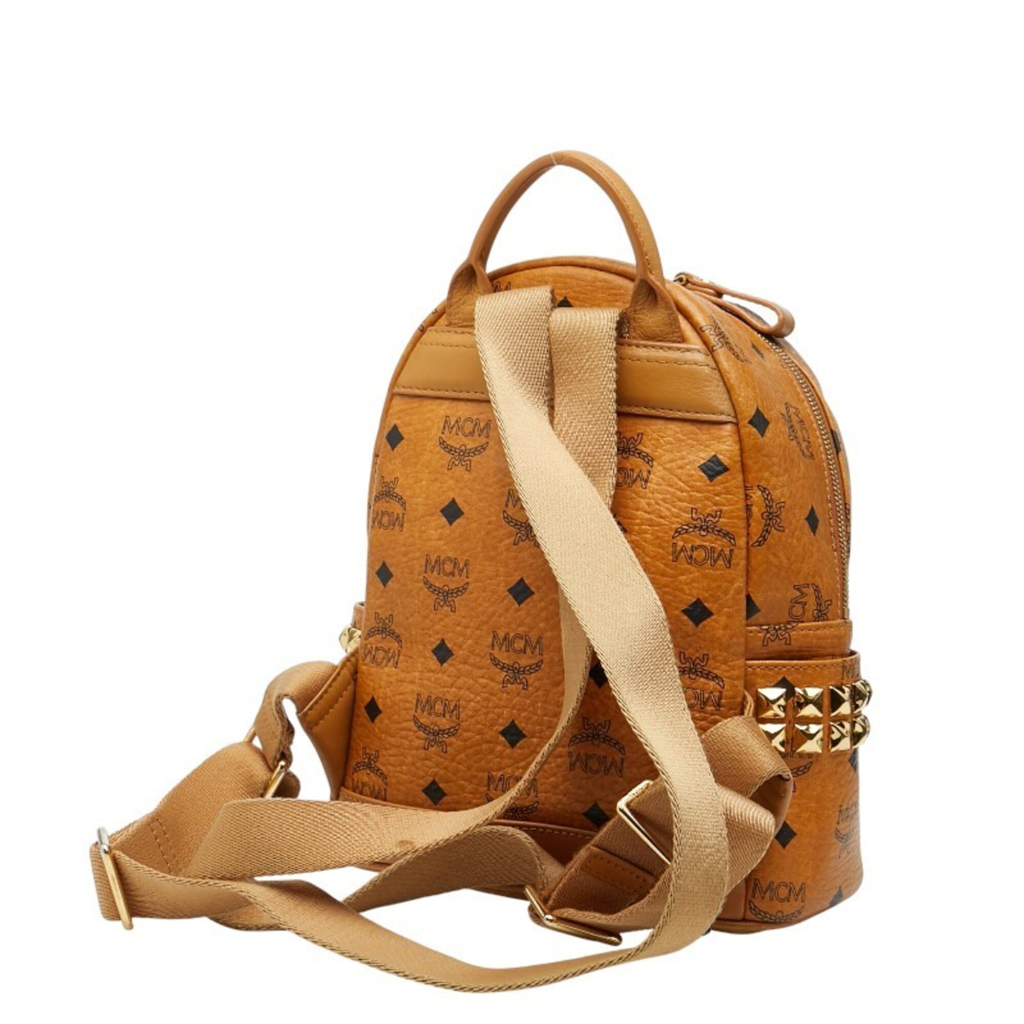 Mcm Brown Leather Backpack (Pre-Owned)