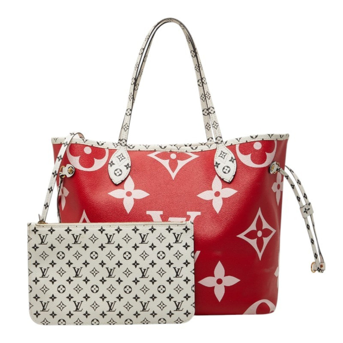 Louis Vuitton Multi-Color Red Color Rouge Pvc Leather Shoulder Bag Tote Bag (Pre-Owned)