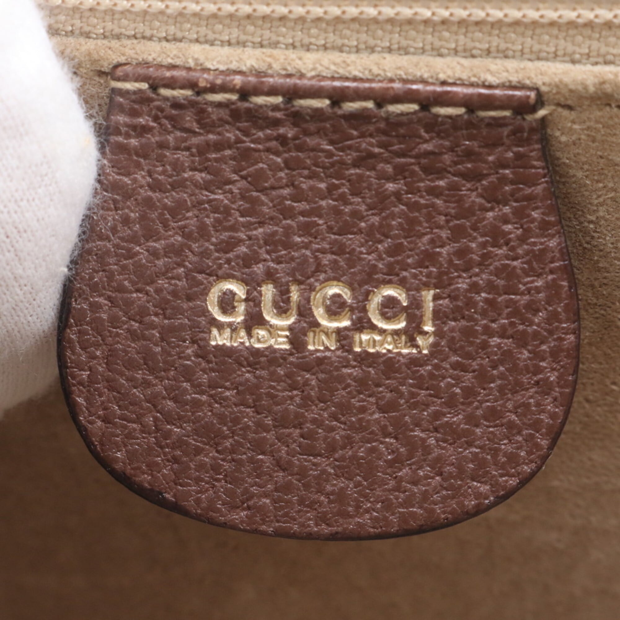 Gucci Brown Leather Crossbody Bag Handbag Shoulder Bag (Pre-Owned)