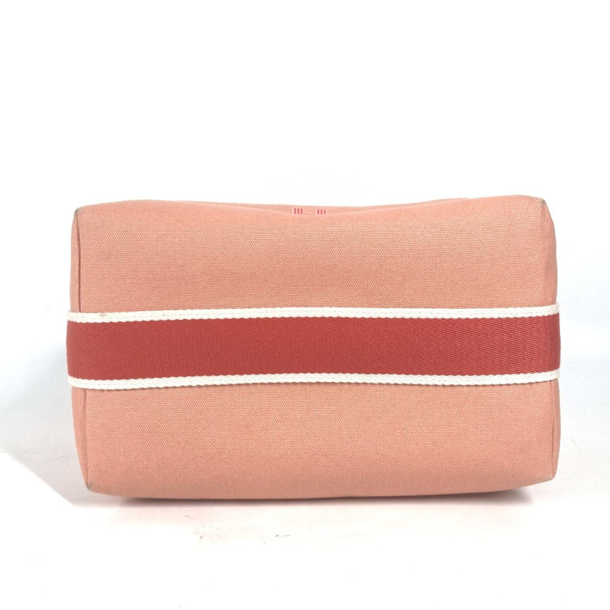 Hermes Pink Canvas Handbag Pouch Vanity Bag (Pre-Owned)