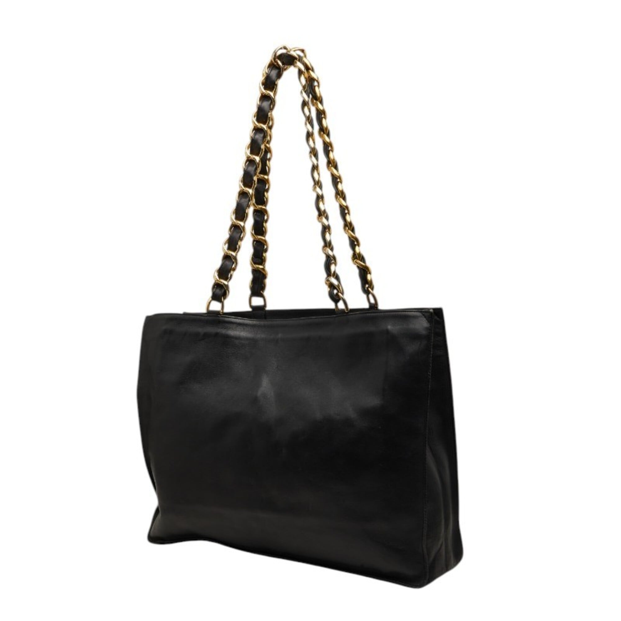 Chanel Brown Leather Tote Bag (Pre-Owned)