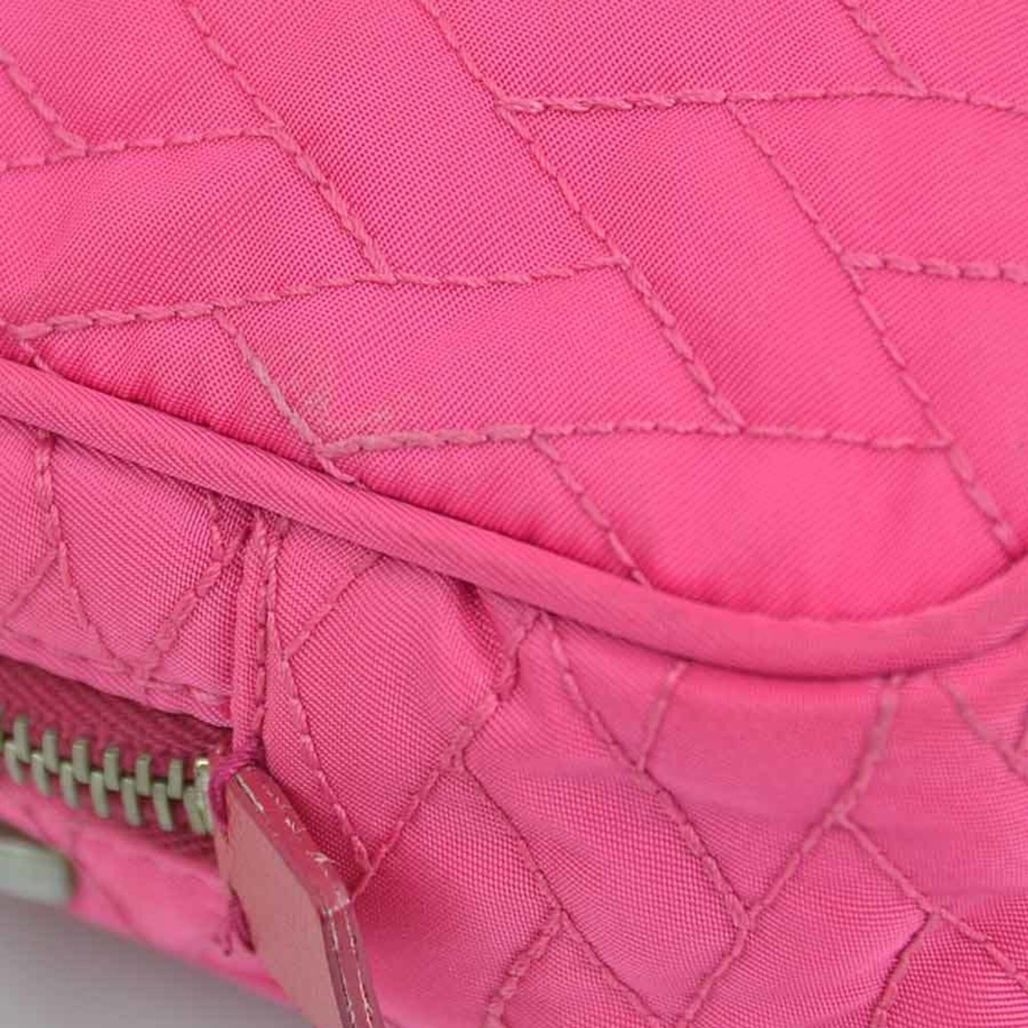 Prada Pink Nylon Handbag Shoulder Bag (Pre-Owned)