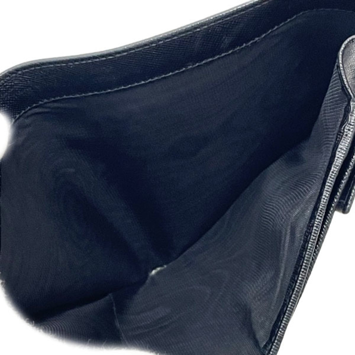 Prada Saffiano Black Nero Saffiano Wallet (Tri-Fold) (Pre-Owned)