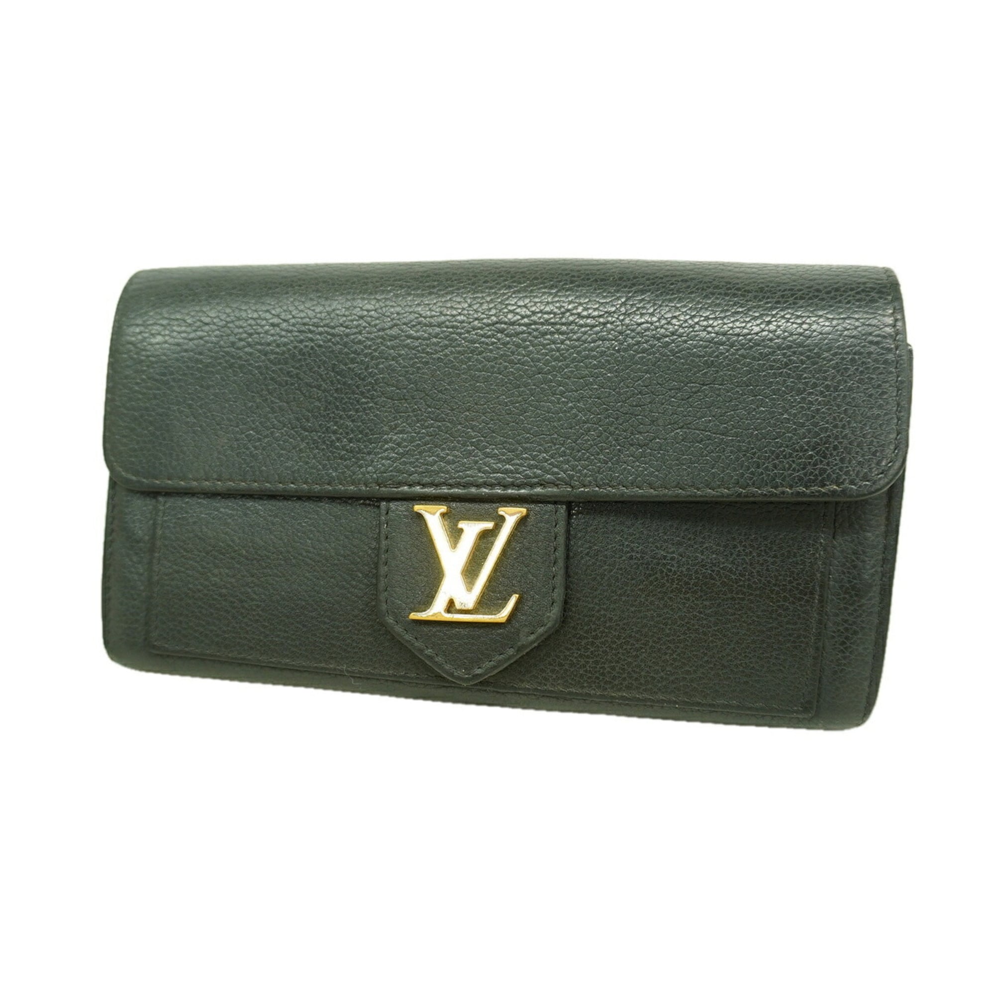 Louis Vuitton Noir Long Wallet (Bi-Fold) (Pre-Owned)