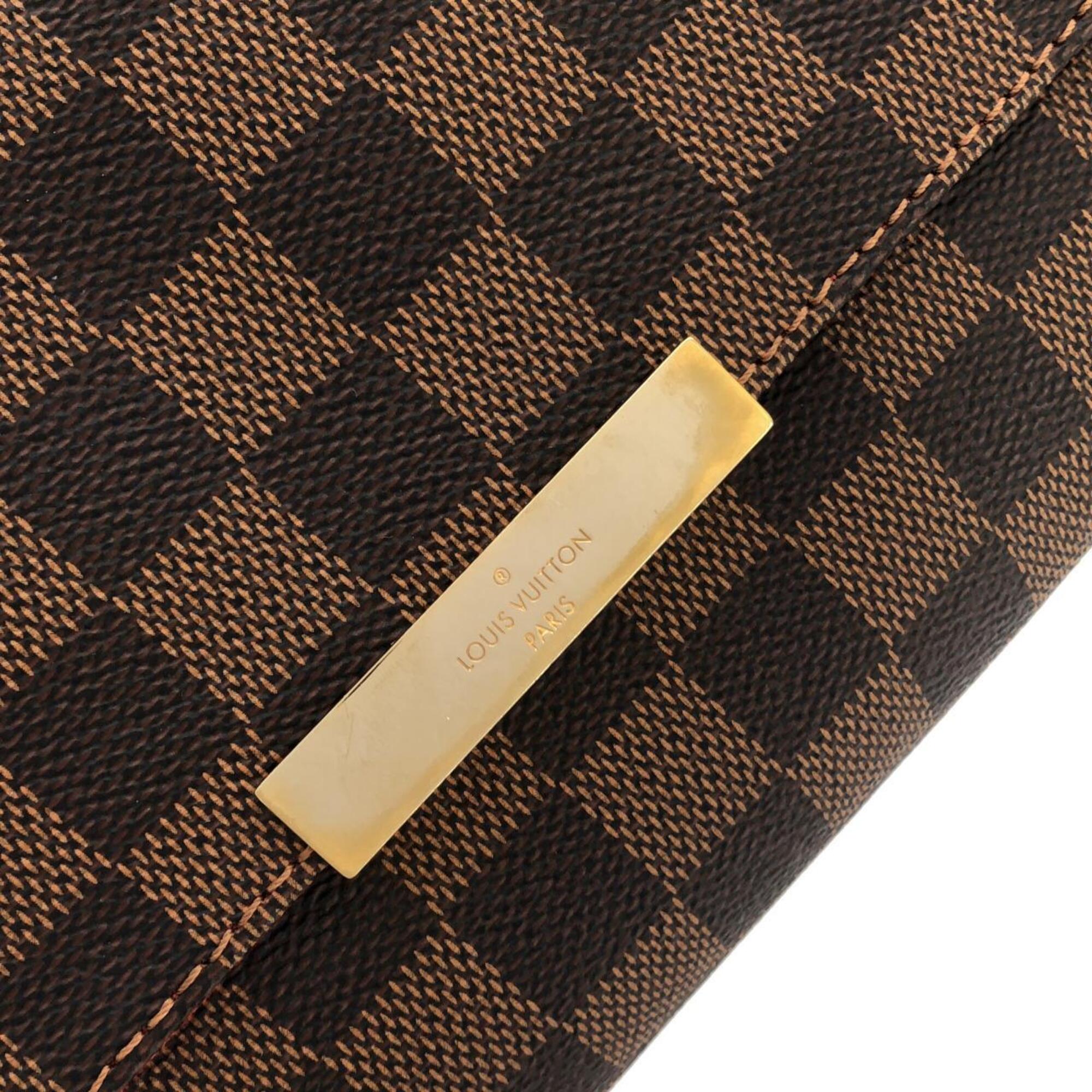 Louis Vuitton Brown Coated Canvas Shoulder Bag (Pre-Owned)