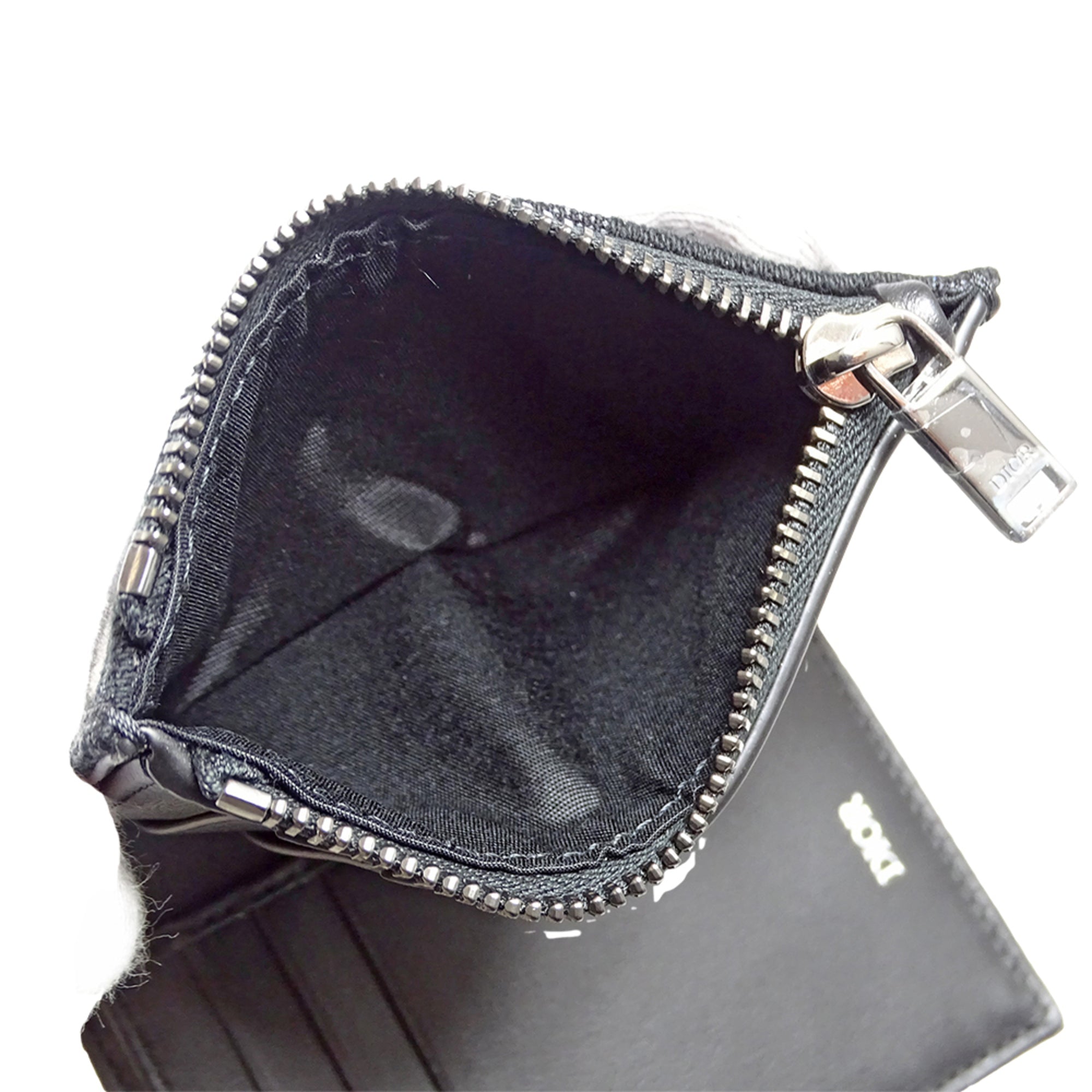 Christian Dior Black Jacquard Wallet (Bi-Fold) (Pre-Owned)