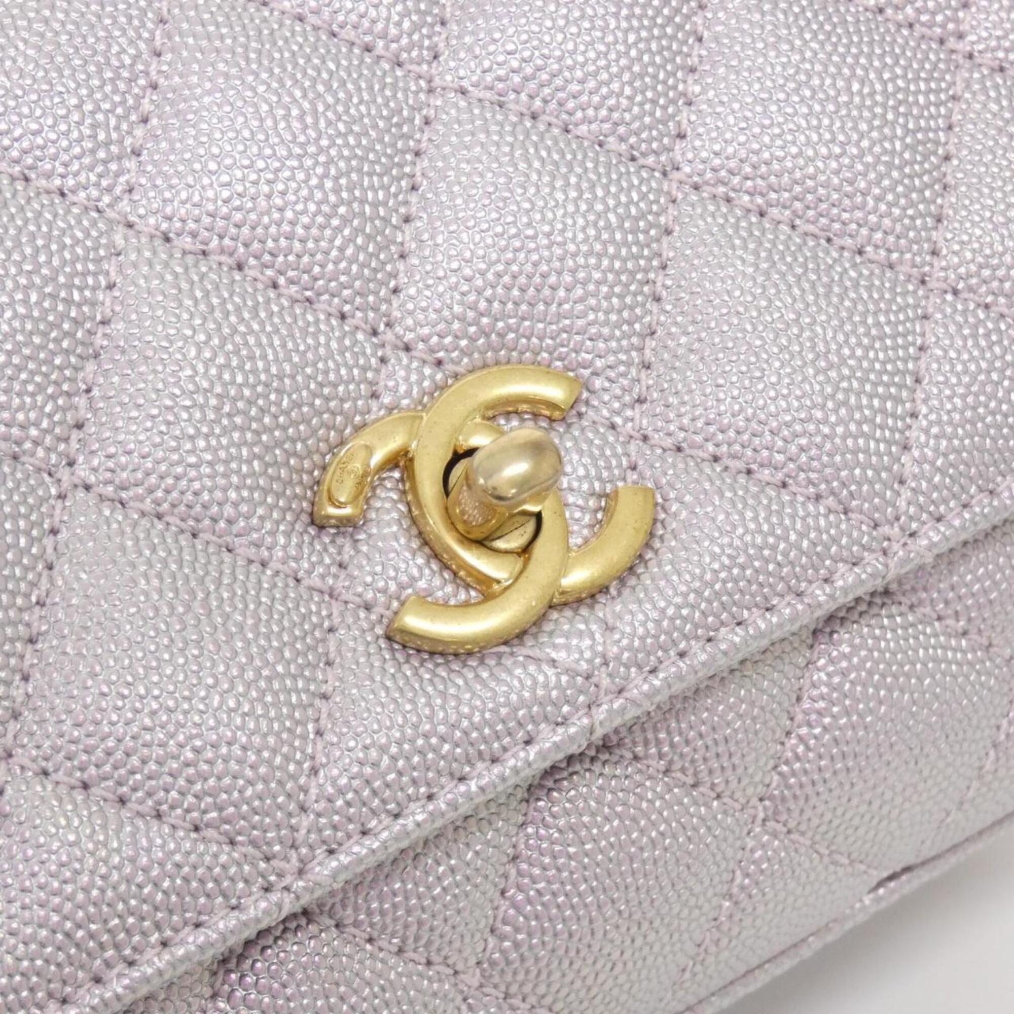 Chanel Pink Leather Handbag (Pre-Owned)