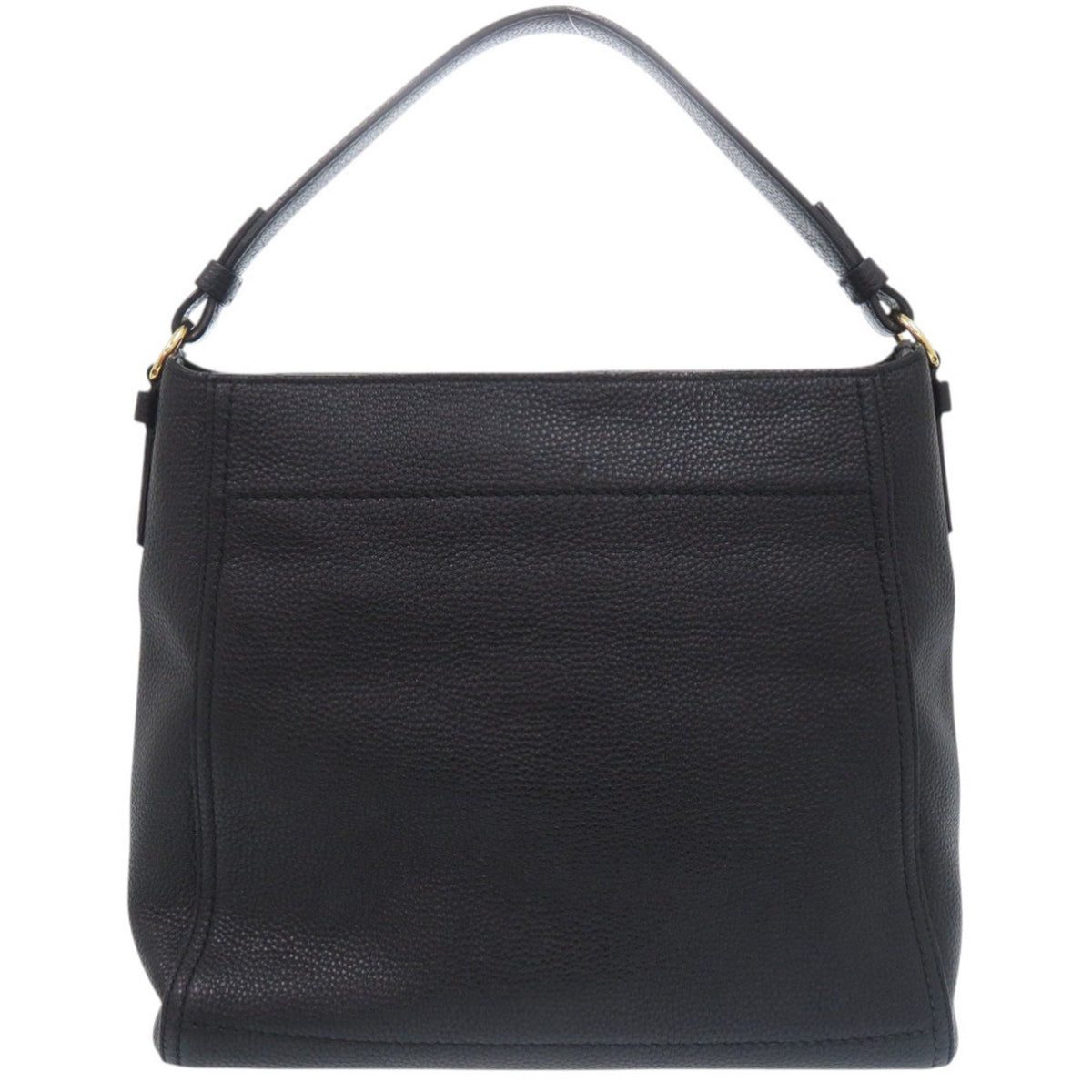 Salvatore Ferragamo Black Leather Shoulder Bag (Pre-Owned)