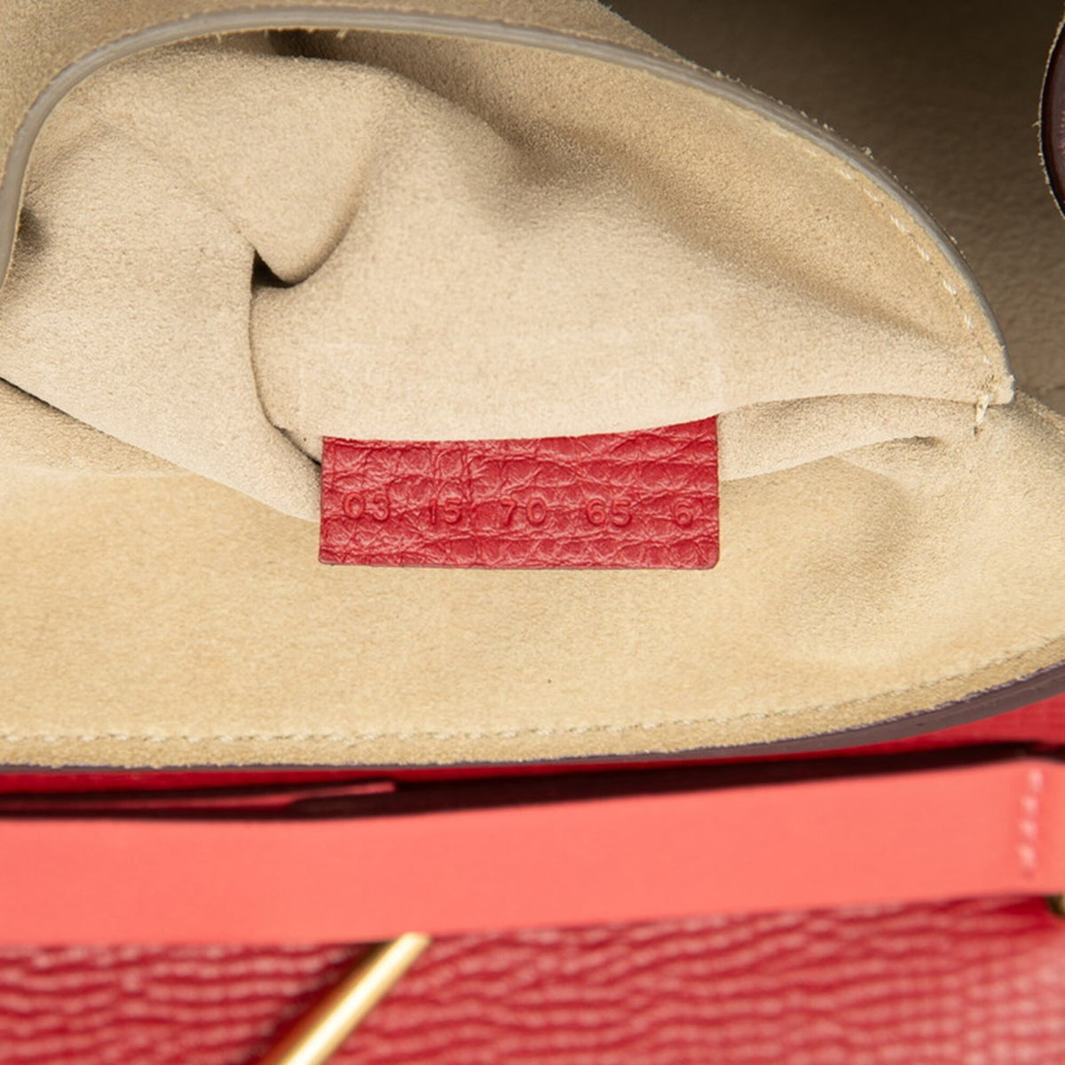 Chloé Drew Red Color Leather Shoulder Bag (Pre-Owned)