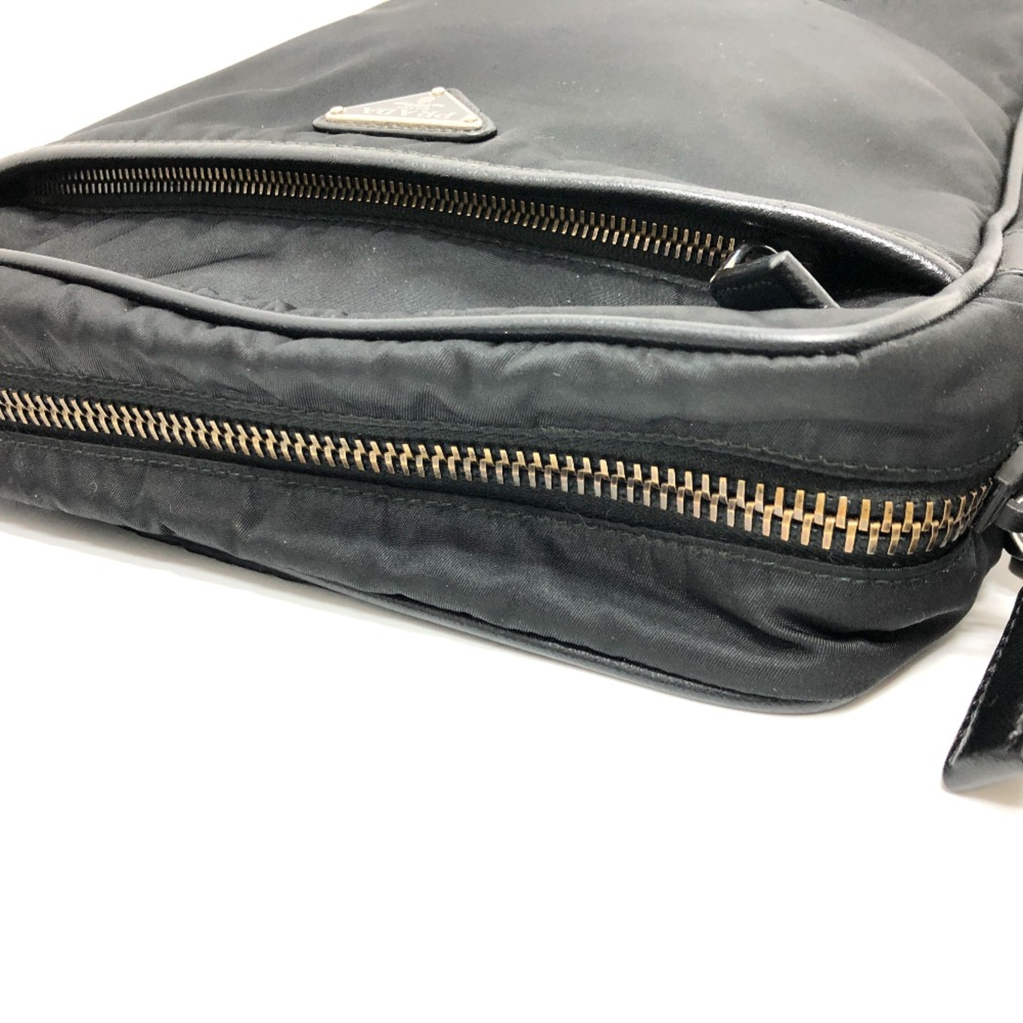 Prada Black Cloth Shoulder Bag (Pre-Owned)
