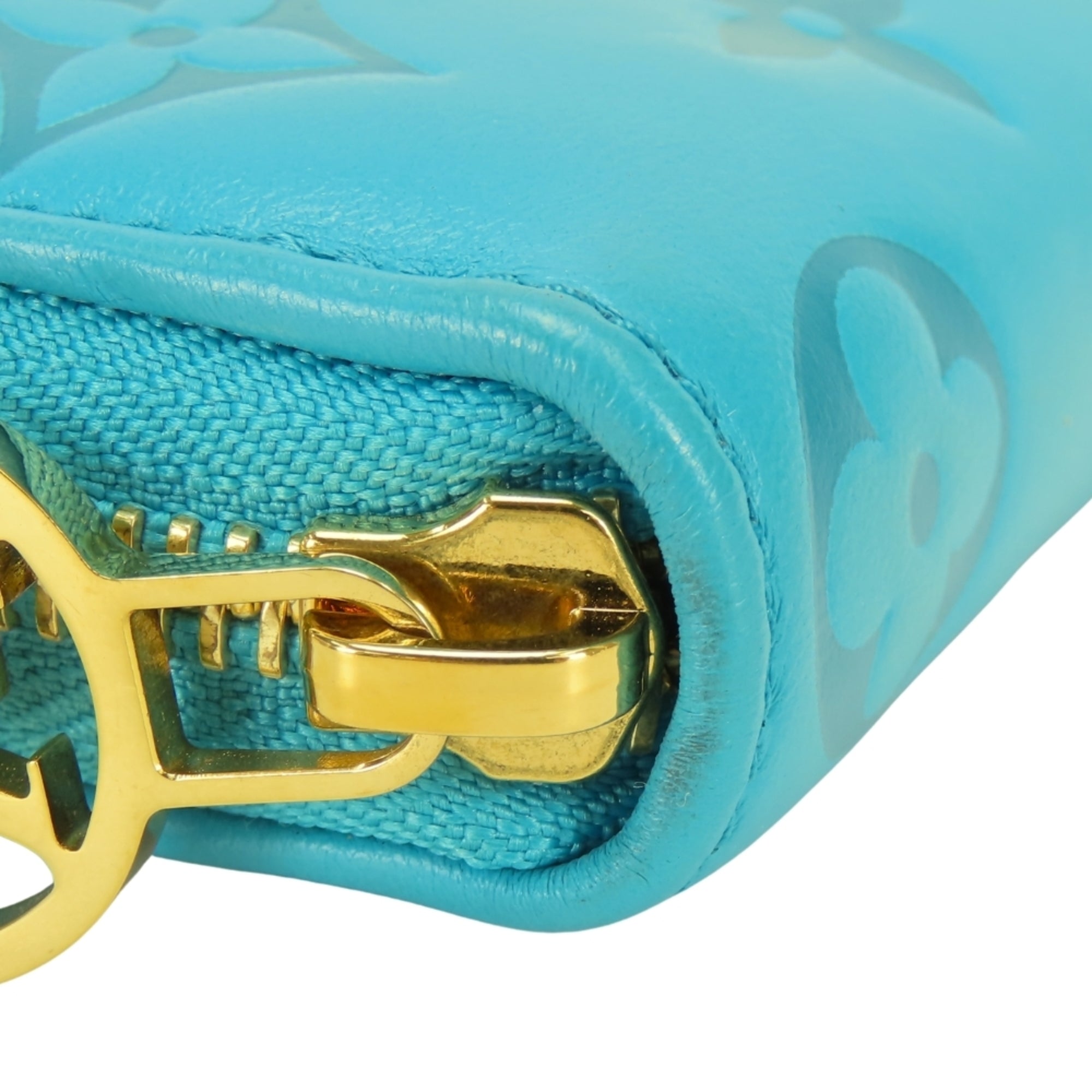 Louis Vuitton Monogram Turquoise Monogram Long Wallet (Bi-Fold) (Pre-Owned)