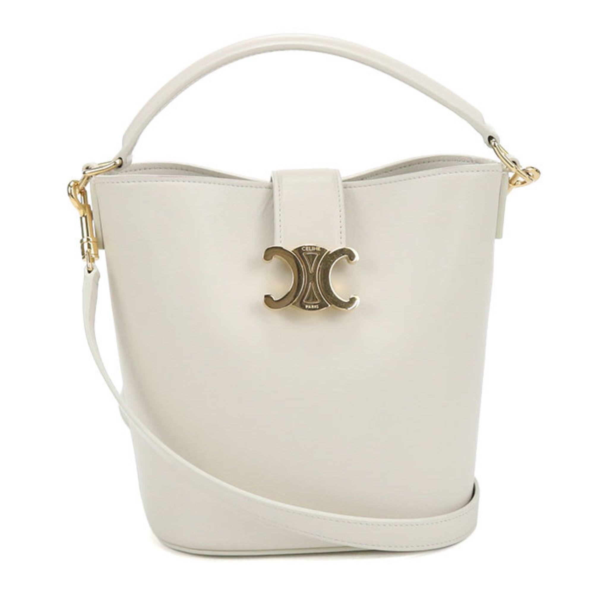 Celine White Leather Handbag (Pre-Owned)