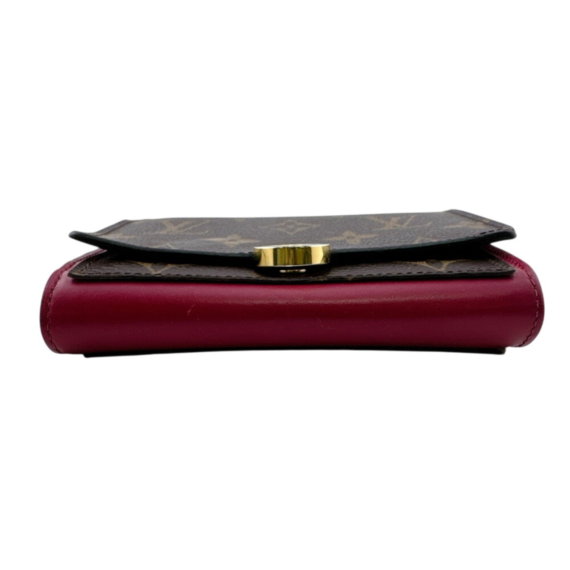 Louis Vuitton Brown Pink Monogram Leather Wallet (Bi-Fold) (Pre-Owned)
