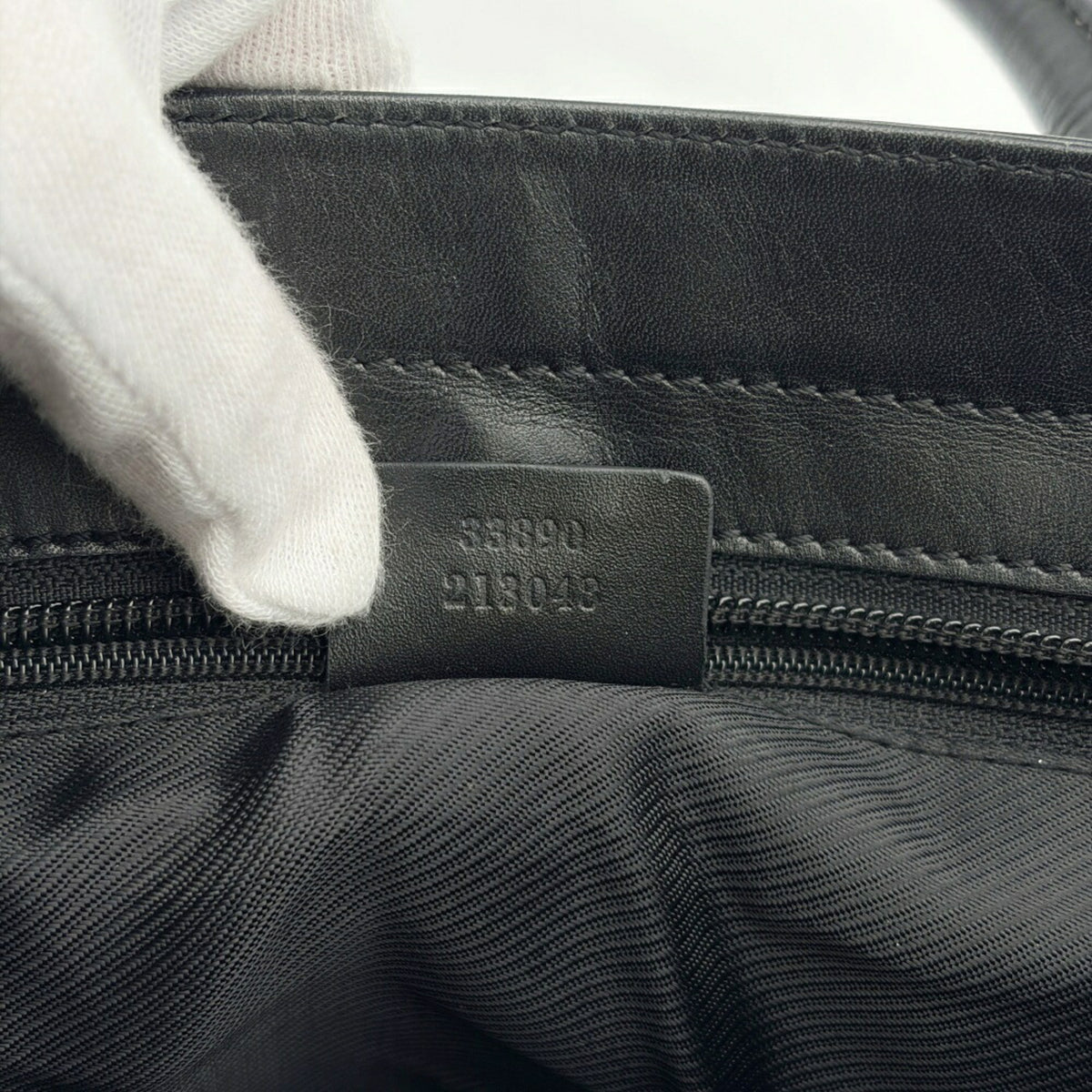 Gucci Gg Canvas Black Gg Canvas Leather Tote Bag (Pre-Owned)