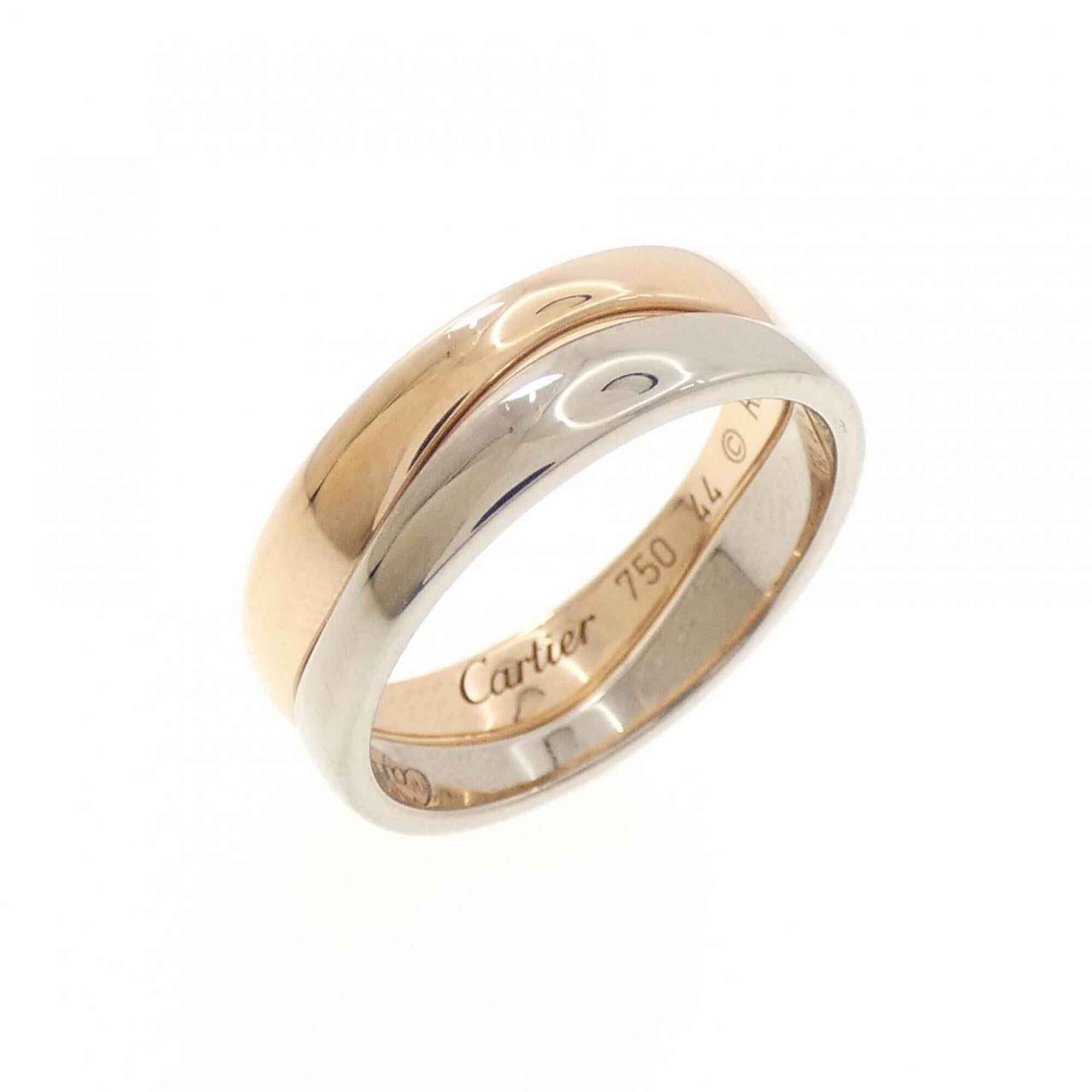 Cartier Pink Gold (18K) White Gold (18K) Band Ring (Pre-Owned)