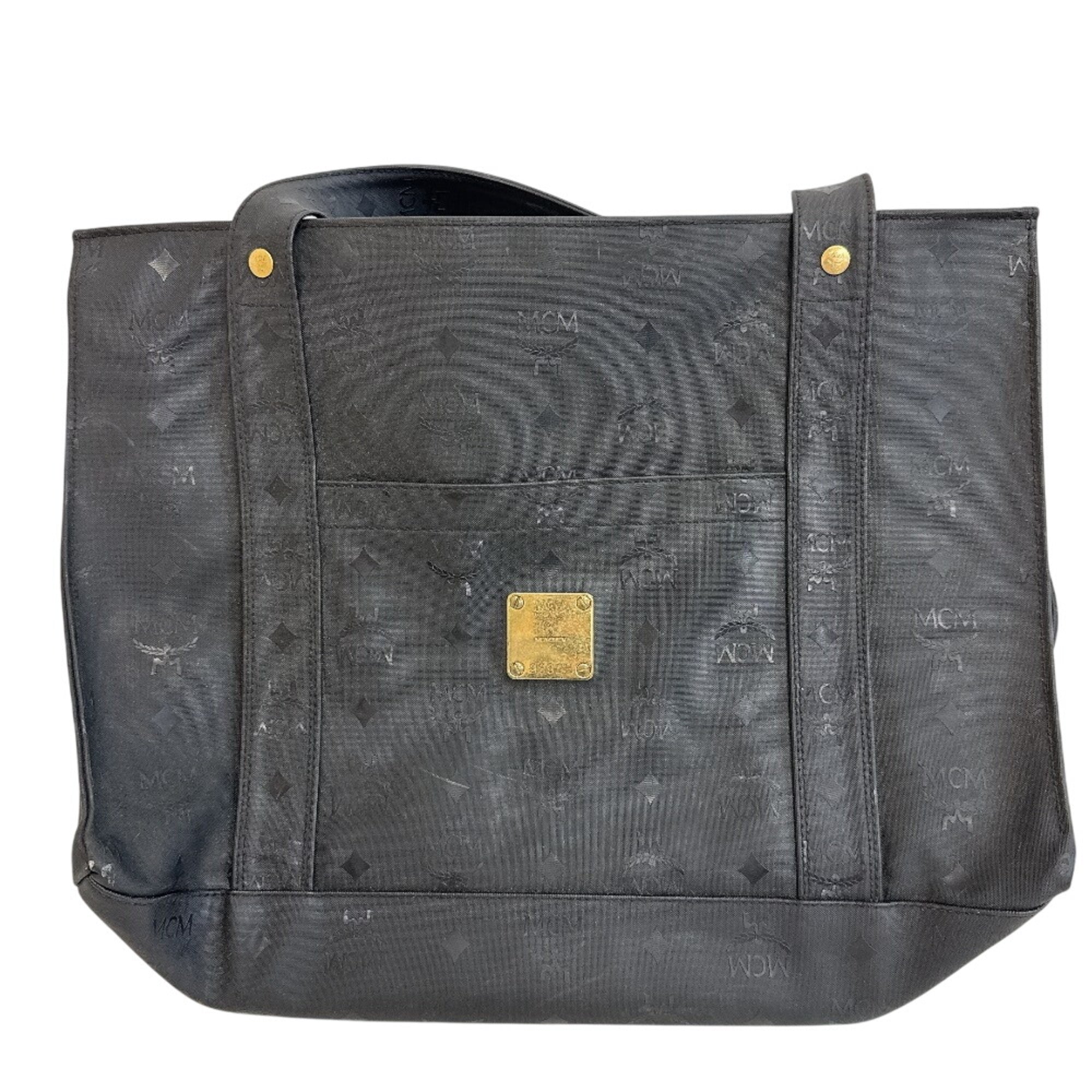 Mcm Gold Leather Tote Bag (Pre-Owned)