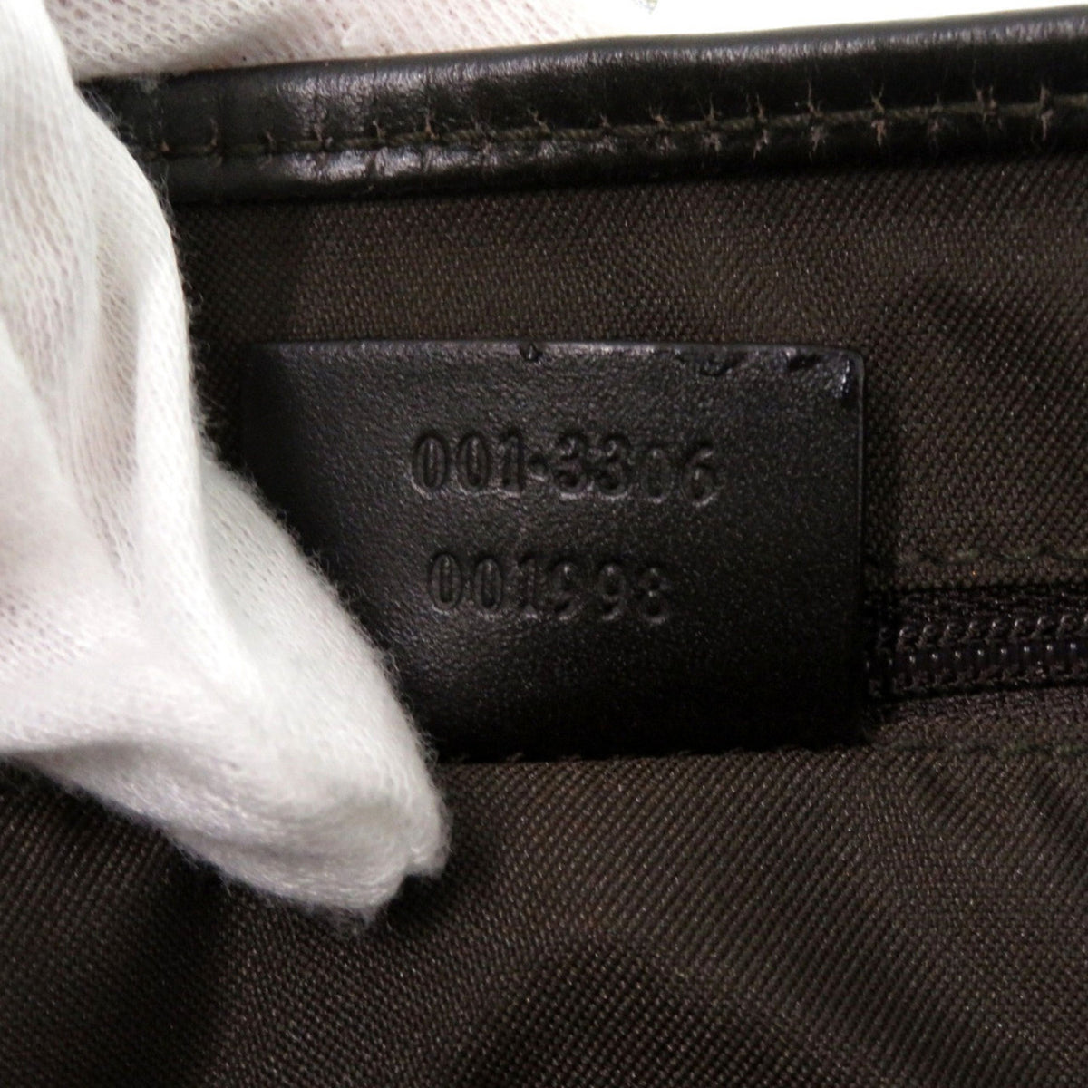 Gucci Beige Black Brown Gg Canvas Leather Shoulder Bag (Pre-Owned)